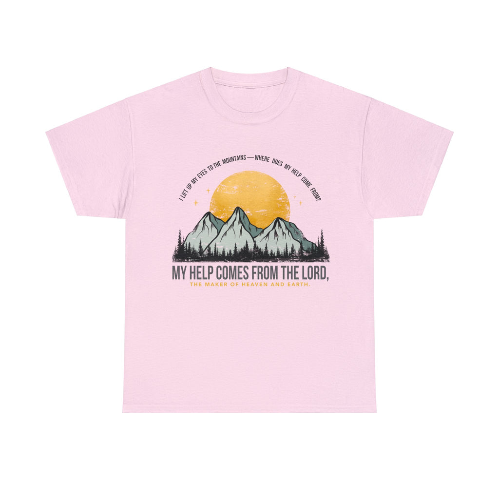 My Help Comes From The Lord Unisex Heavy Cotton Tee