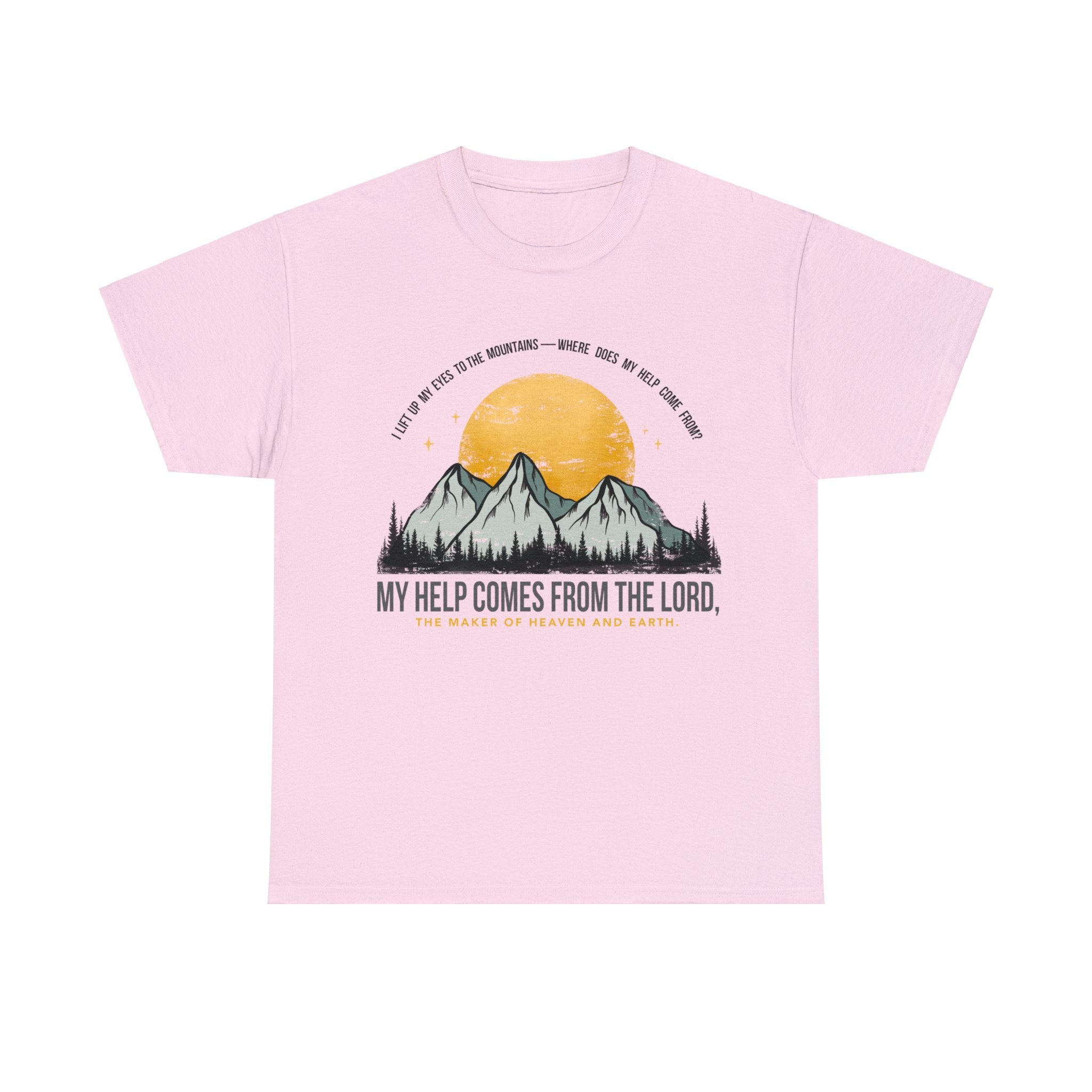 My Help Comes From The Lord Unisex Heavy Cotton Tee