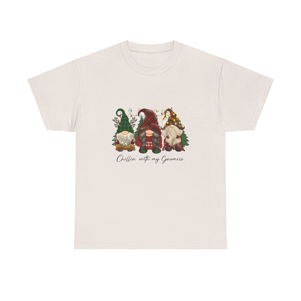 Chillin with my Gnomies Unisex Heavy Cotton Tee