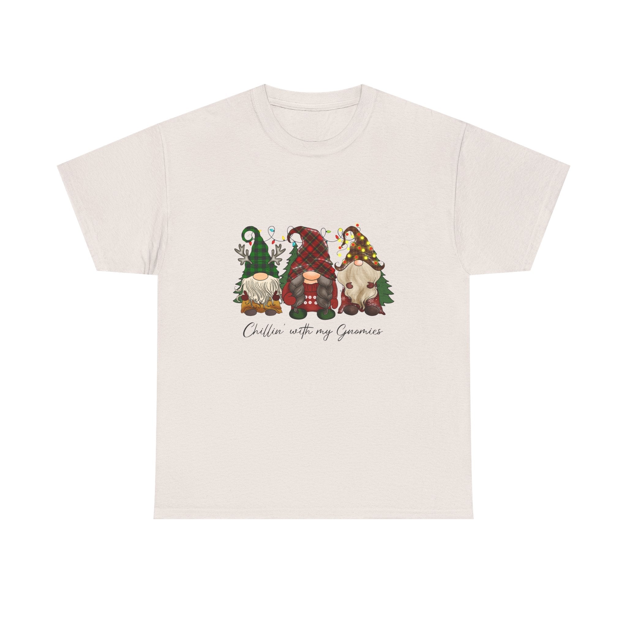 Chillin with my Gnomies Unisex Heavy Cotton Tee