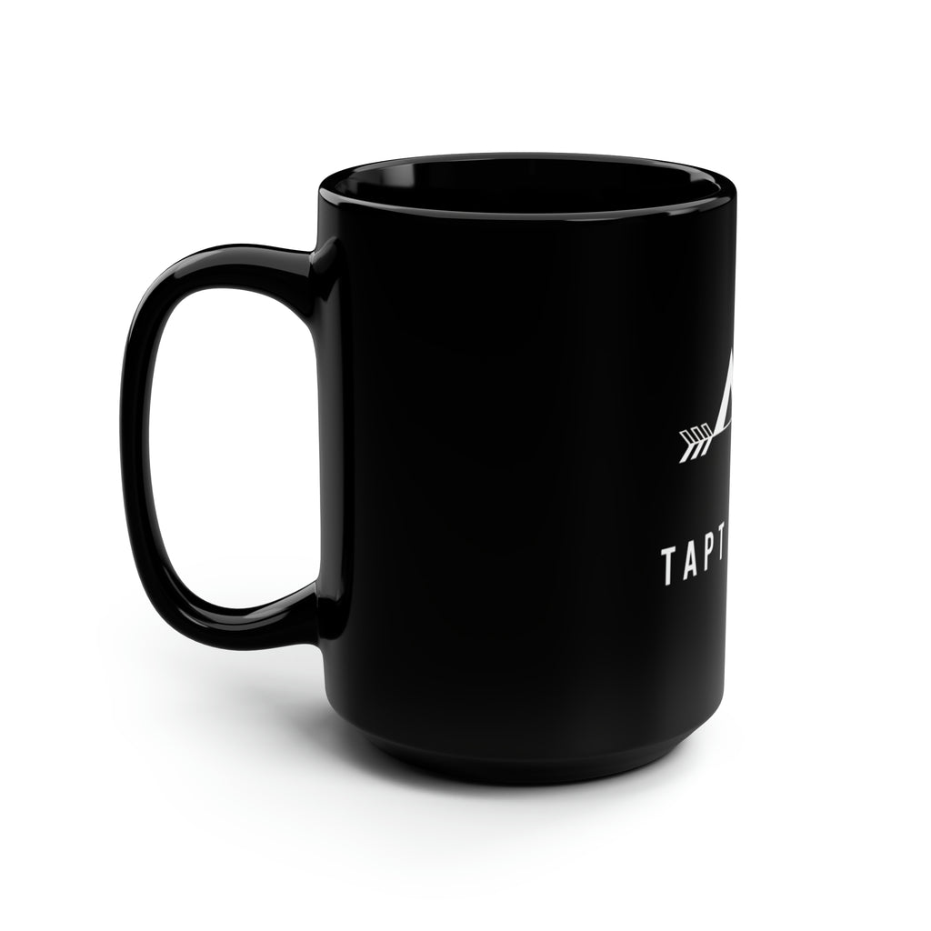 TAPT FIT Black Mug, 15oz