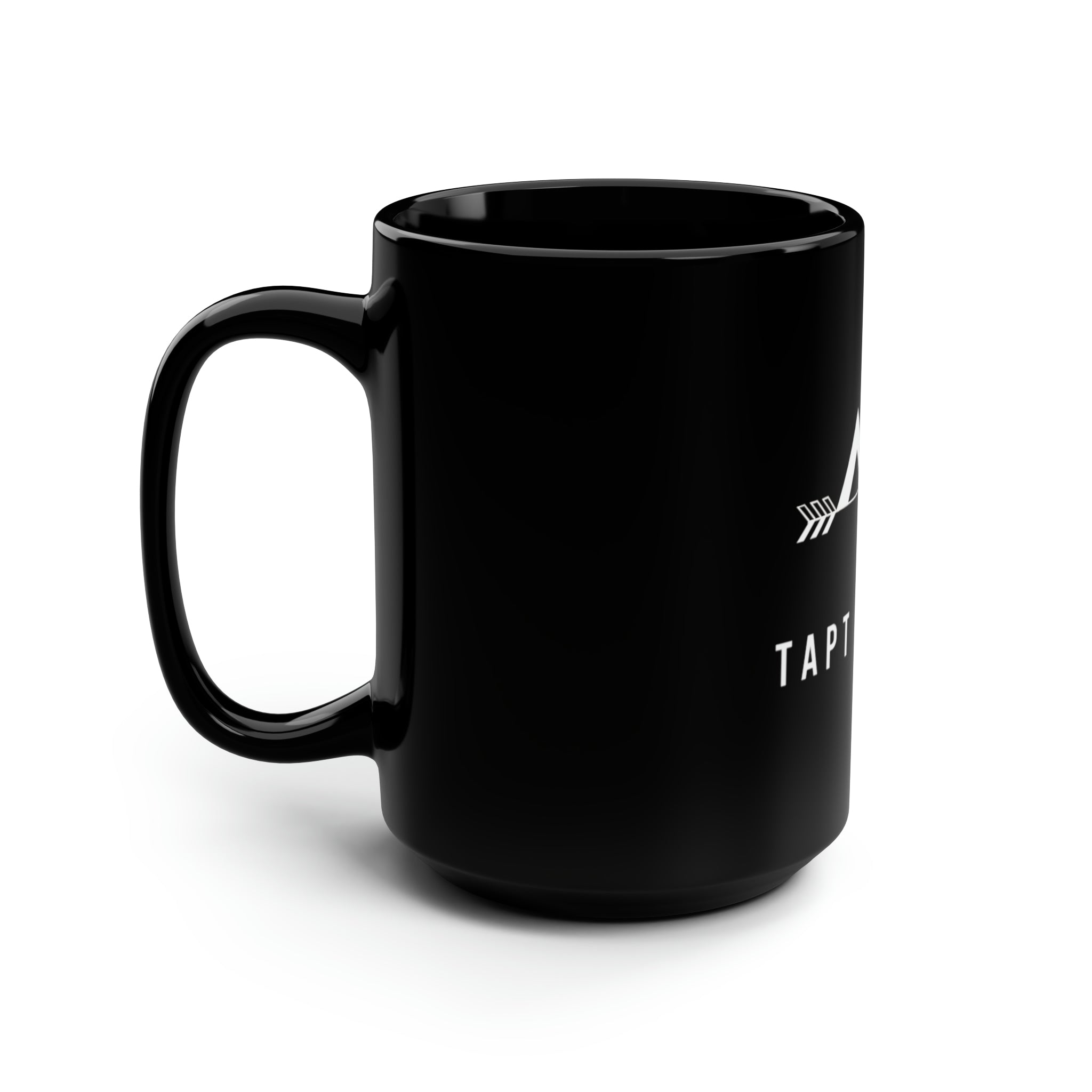 TAPT FIT Black Mug, 15oz