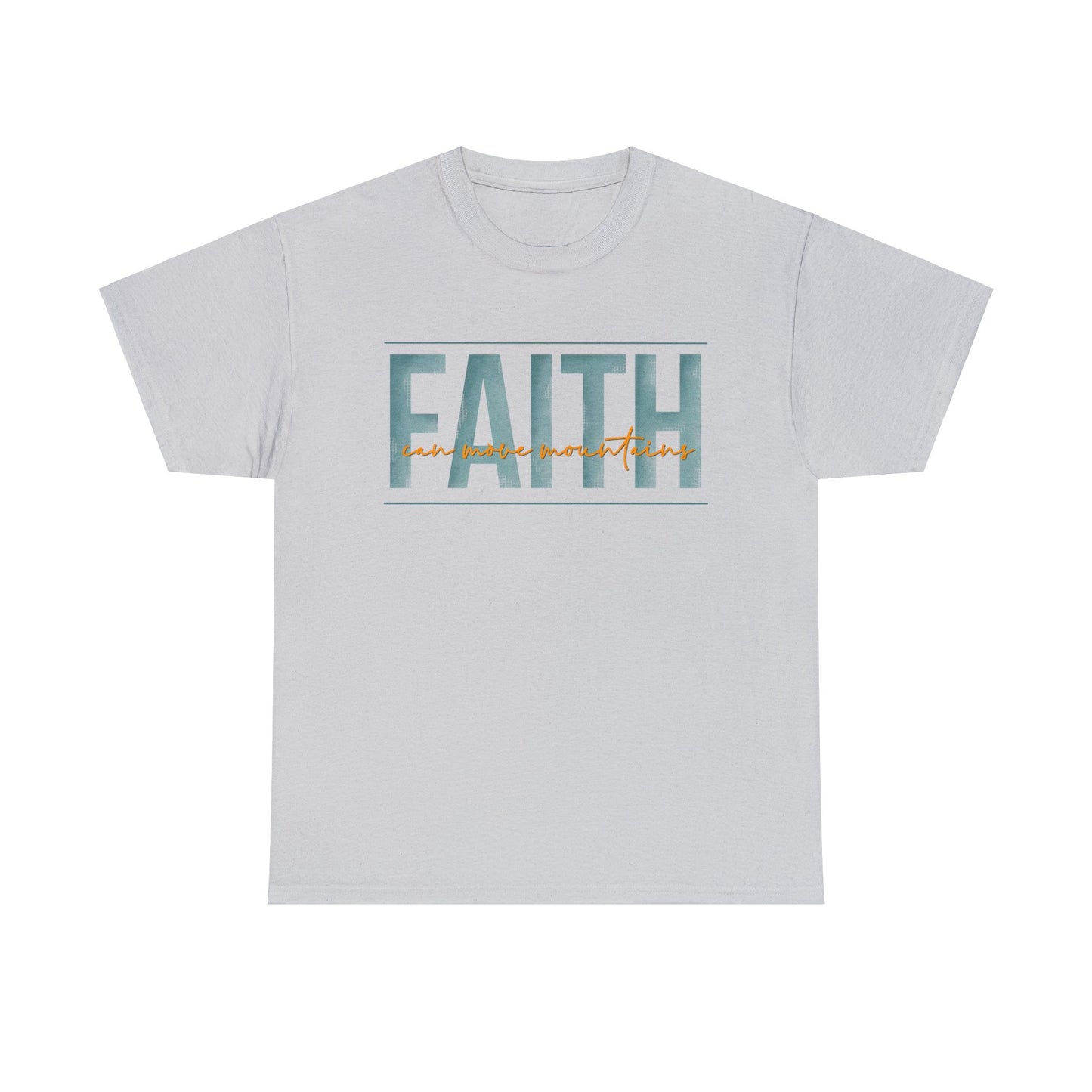 Faith Can Move Mountains Unisex Heavy Cotton Tee