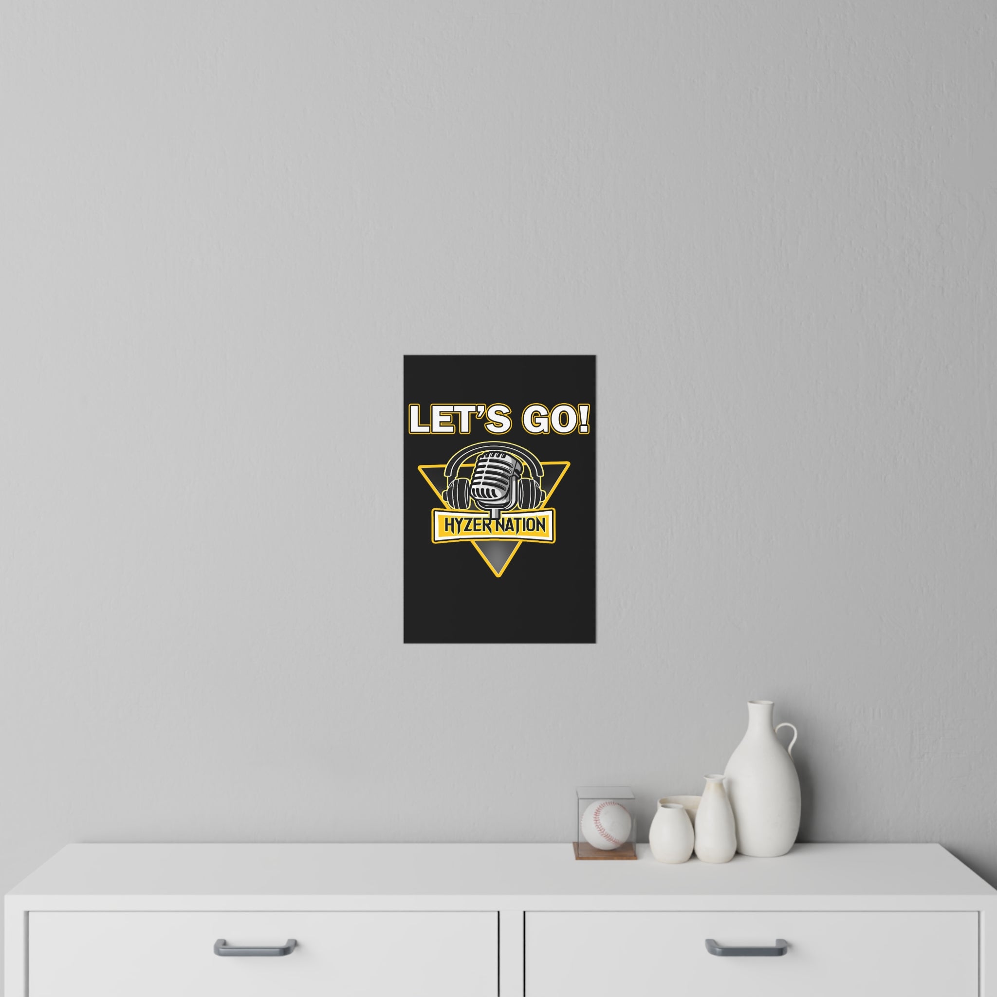 Let's Go Hyzer Nation Wall Decal