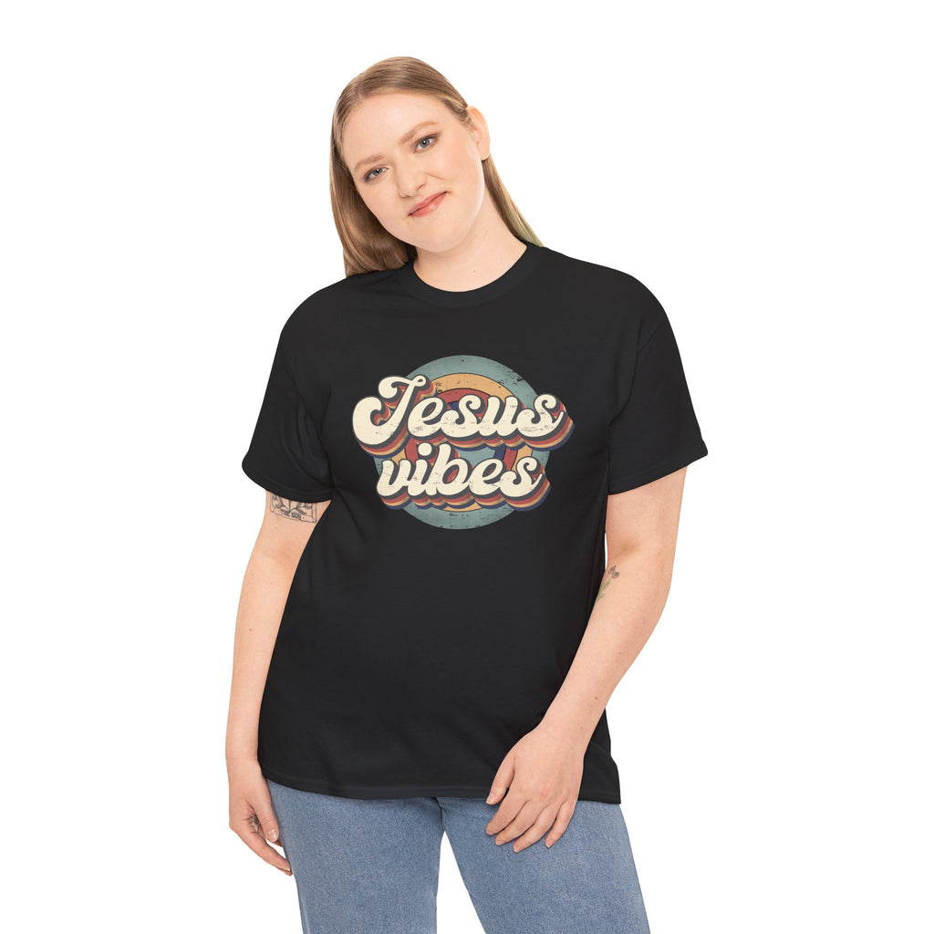 Jesus Vibes Front Only Unisex Heavy Cotton Tee