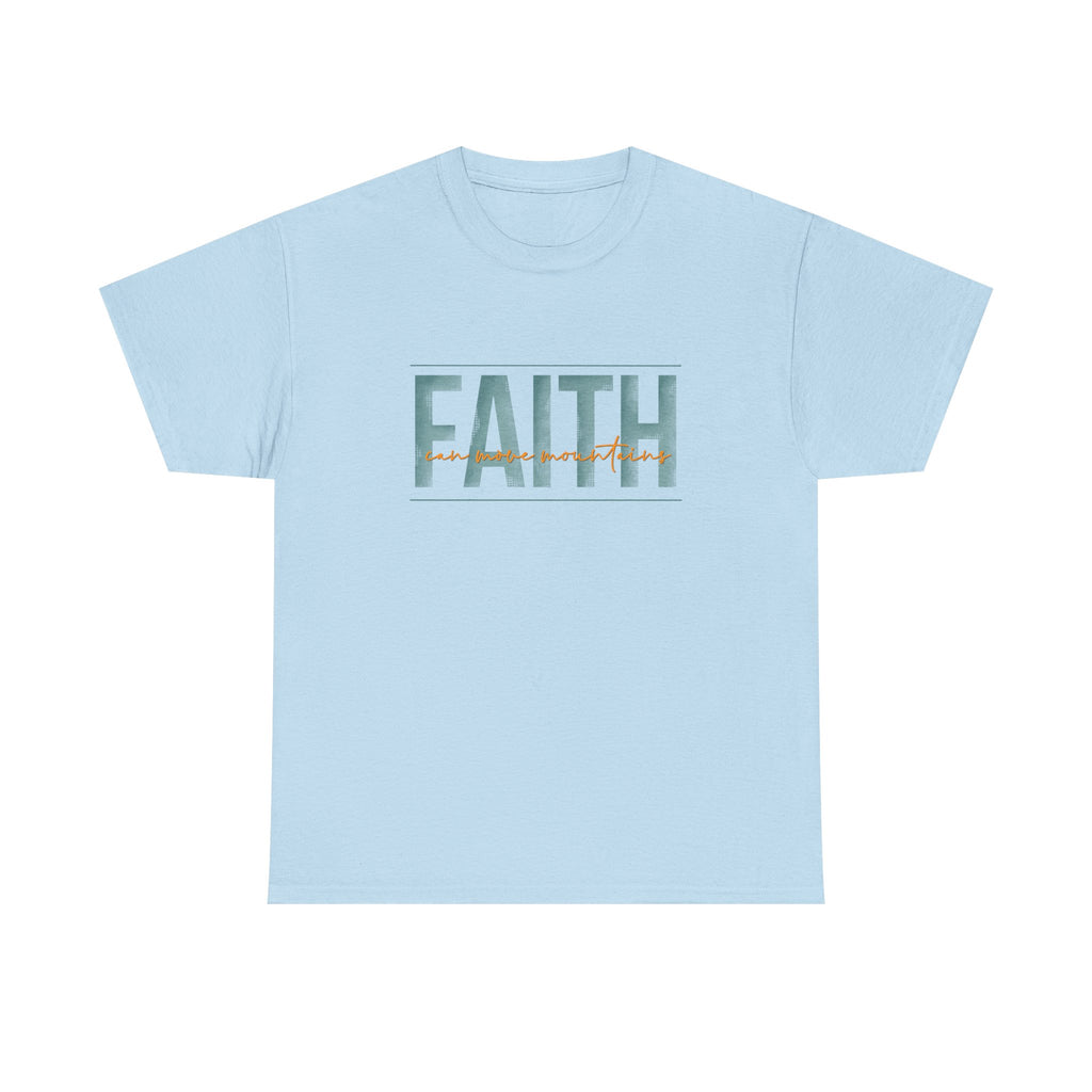 Faith Can Move Mountains Unisex Heavy Cotton Tee