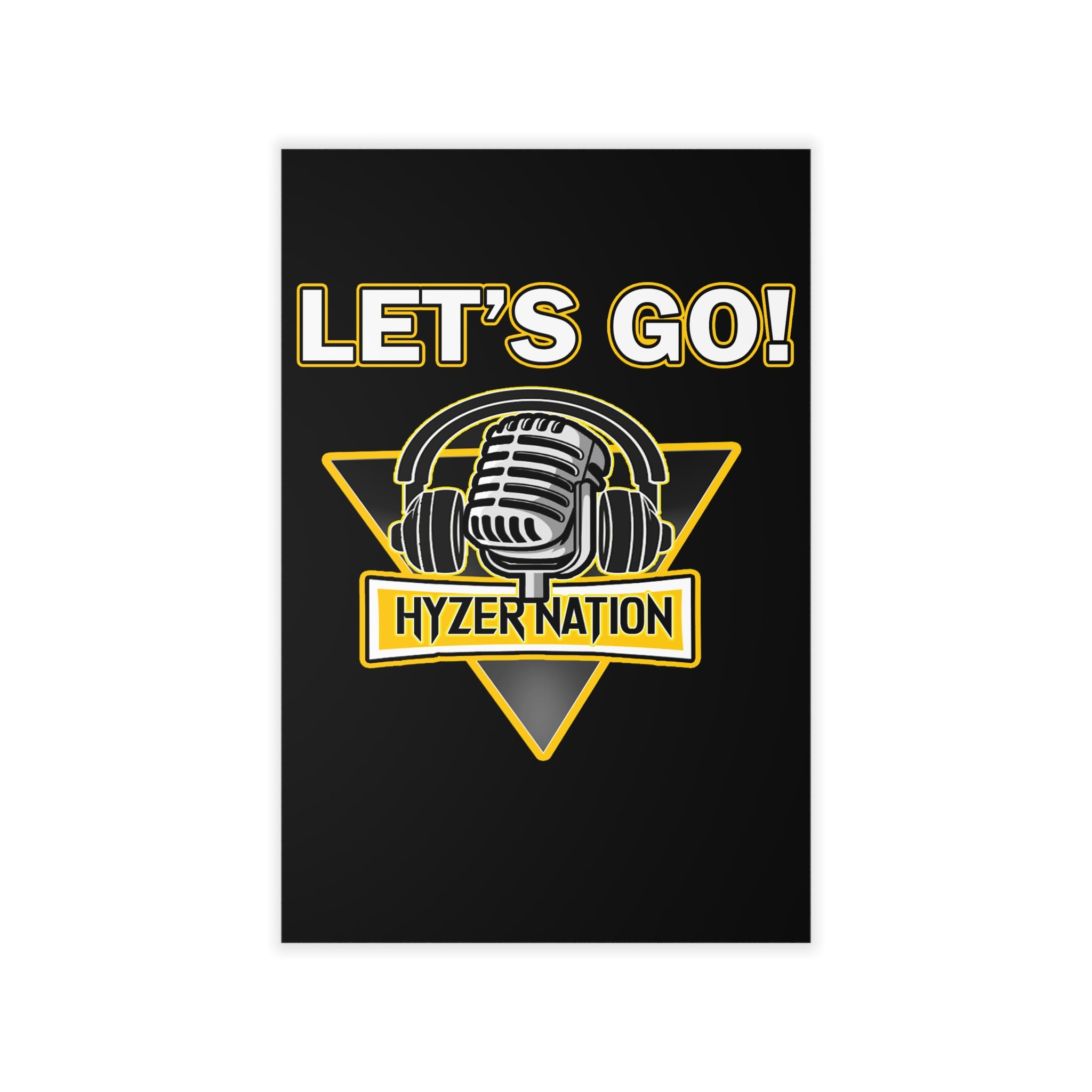 Let's Go Hyzer Nation Wall Decal