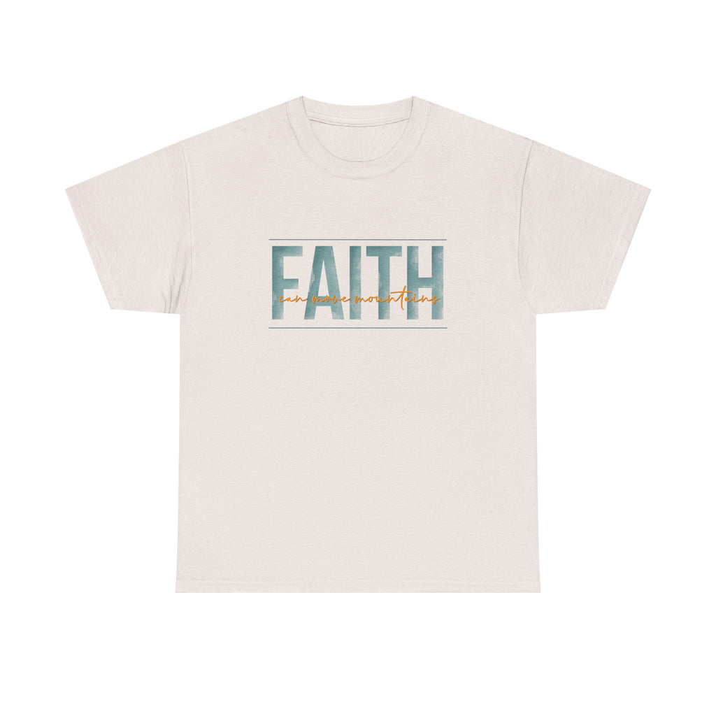 Faith Can Move Mountains Unisex Heavy Cotton Tee
