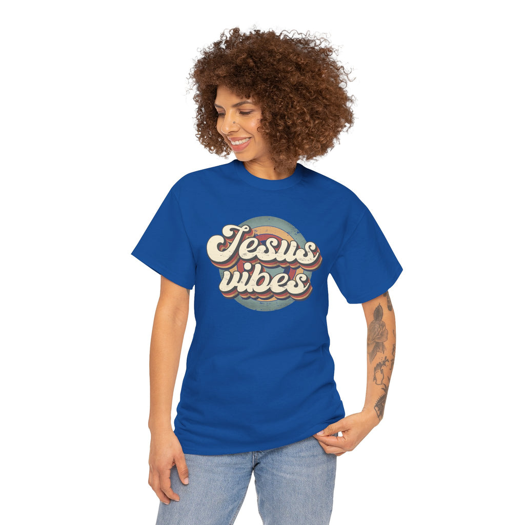 Jesus Vibes Front Only Unisex Heavy Cotton Tee