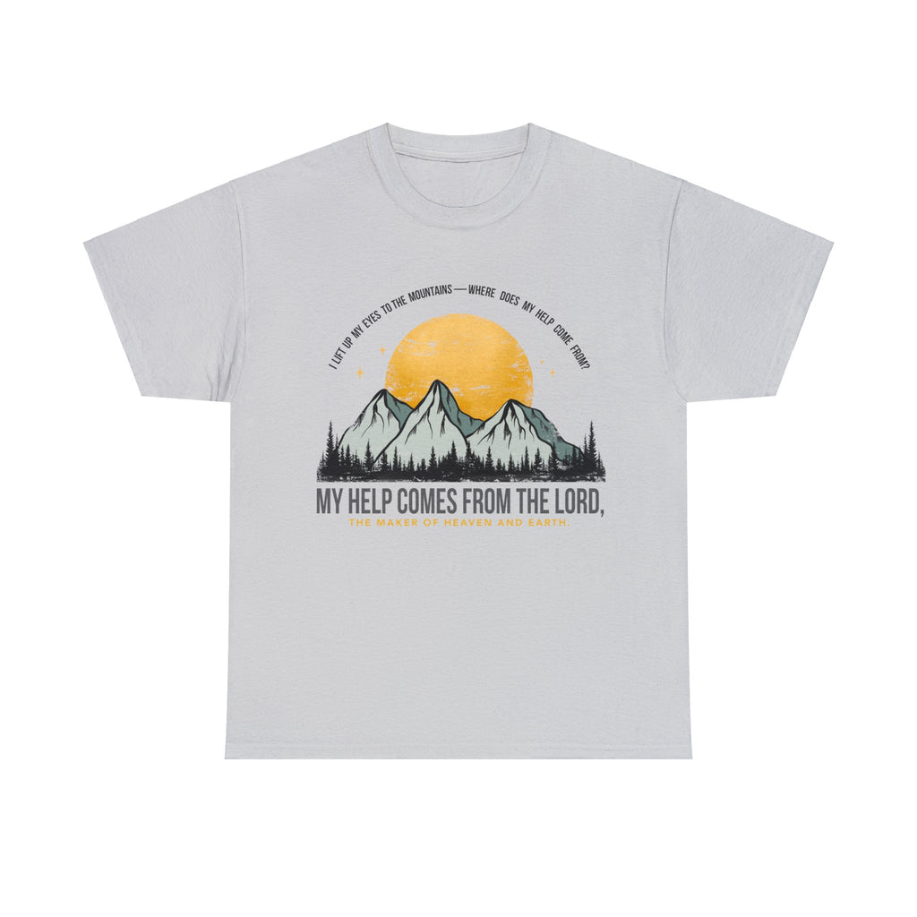 My Help Comes From The Lord Unisex Heavy Cotton Tee