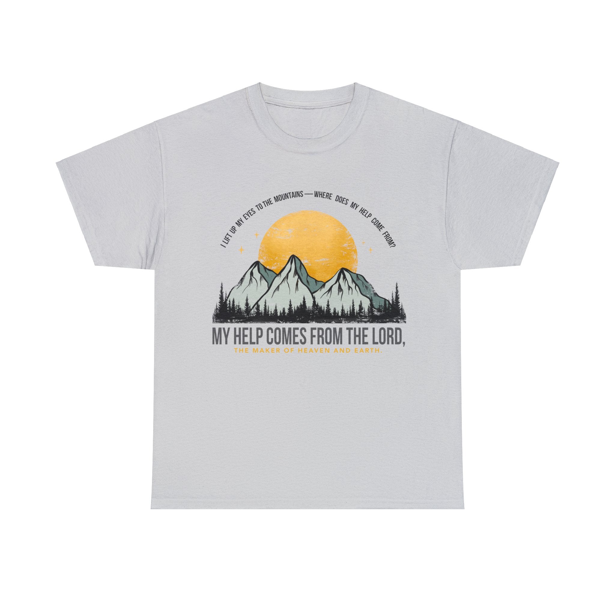 My Help Comes From The Lord Unisex Heavy Cotton Tee