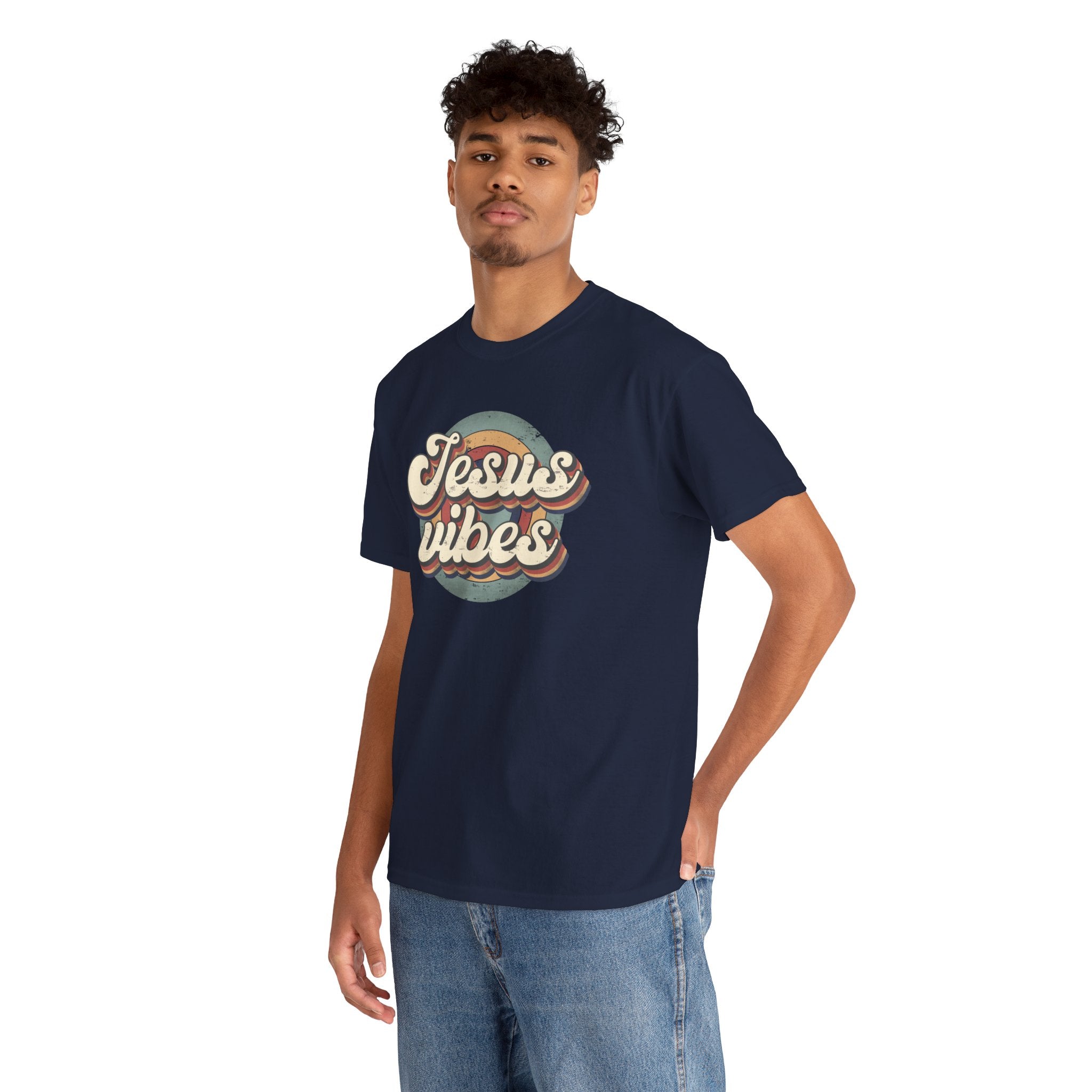 Jesus Vibes Front Only Unisex Heavy Cotton Tee