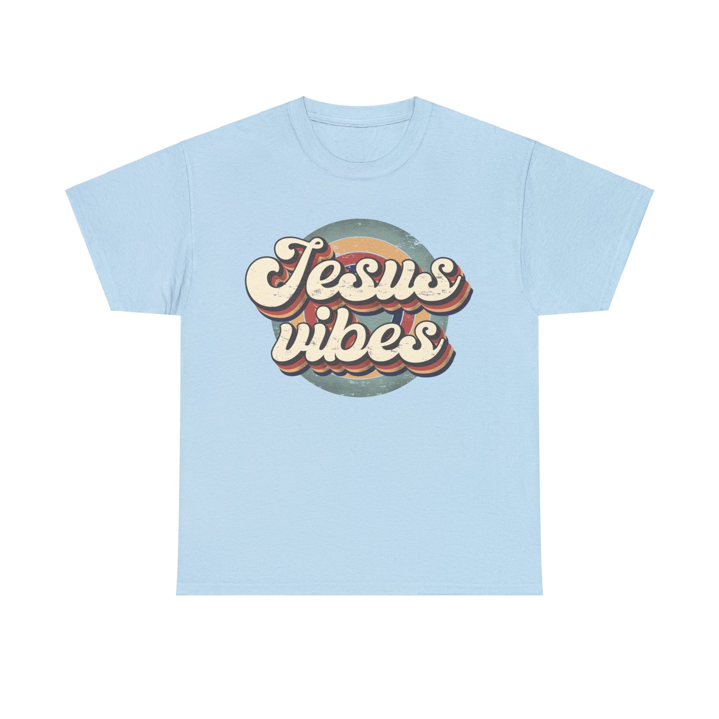 Jesus Vibes Front Only Unisex Heavy Cotton Tee