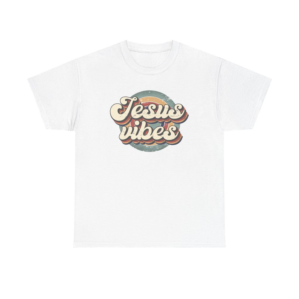 Jesus Vibes Front Only Unisex Heavy Cotton Tee