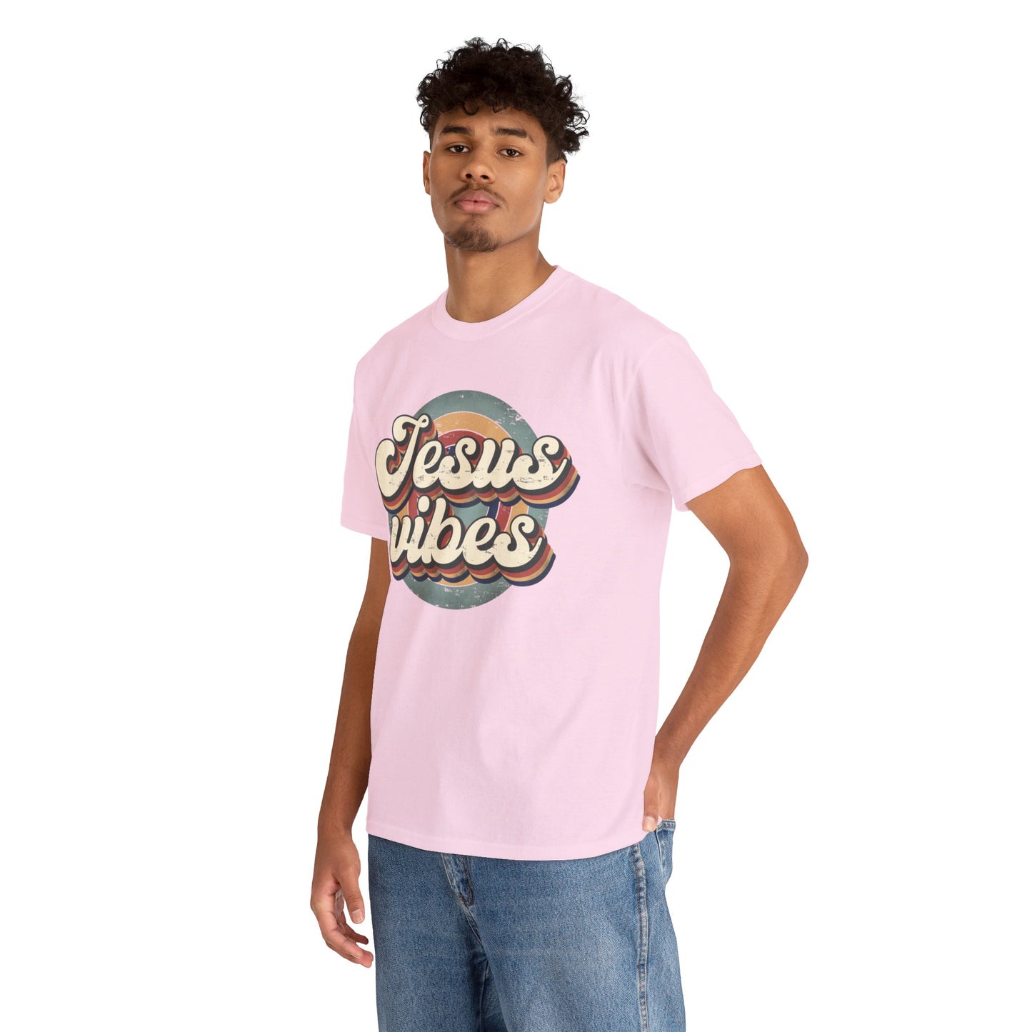 Jesus Vibes Front Only Unisex Heavy Cotton Tee