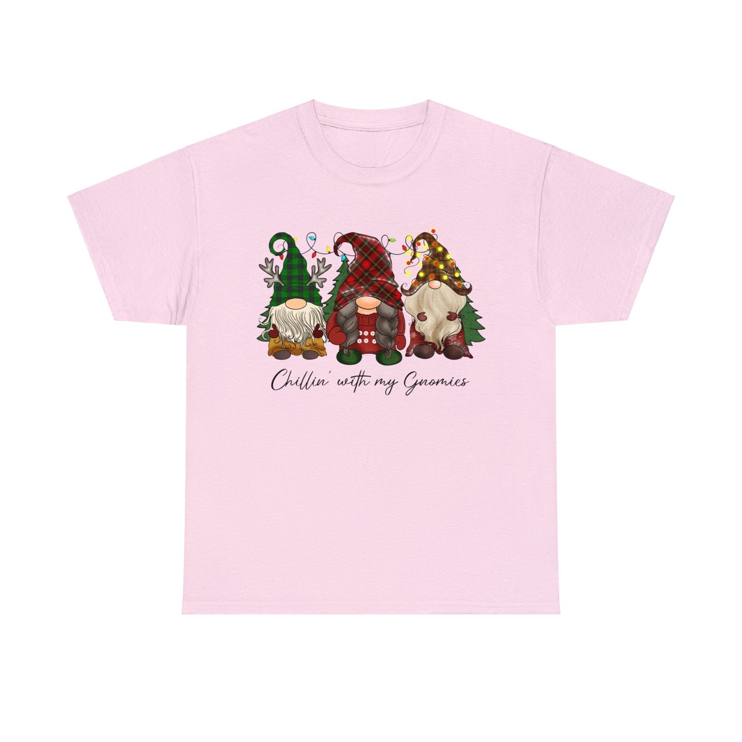 Chillin with my Gnomies Unisex Heavy Cotton Tee