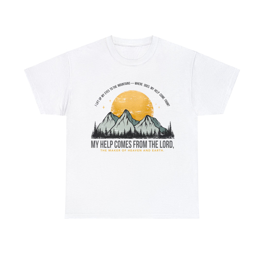 My Help Comes From The Lord Unisex Heavy Cotton Tee