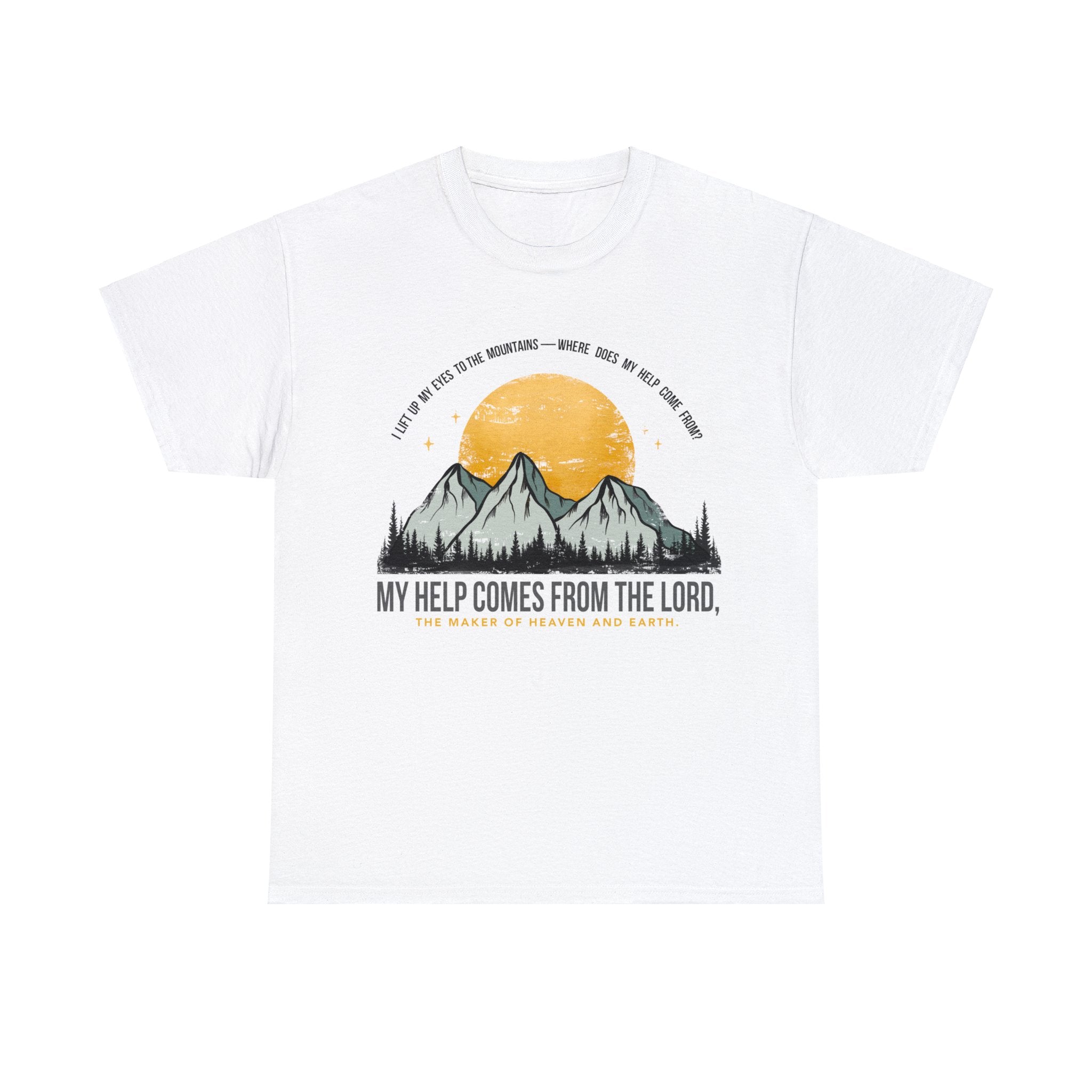 My Help Comes From The Lord Unisex Heavy Cotton Tee