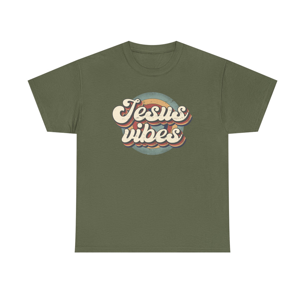 Jesus Vibes Front Only Unisex Heavy Cotton Tee
