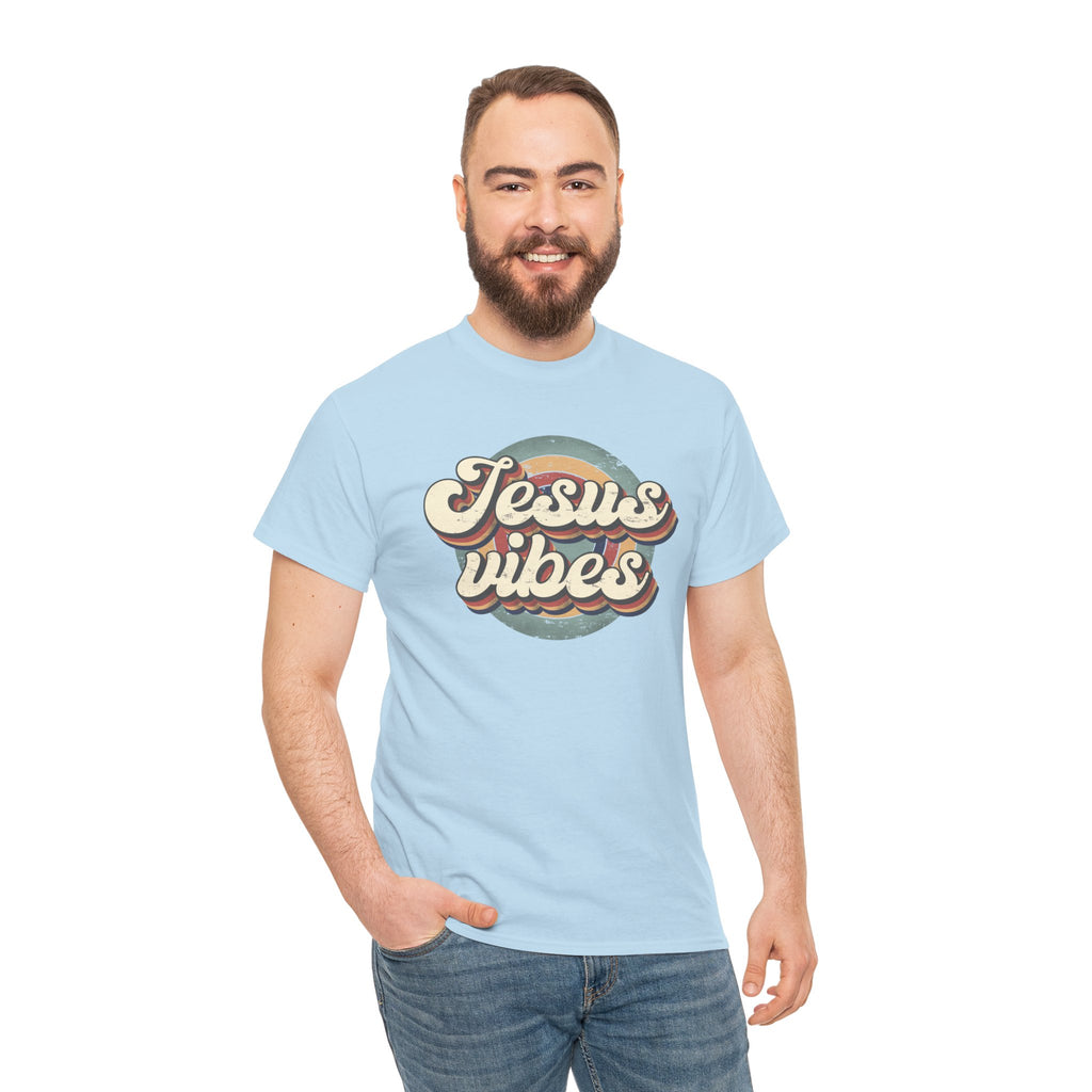 Jesus Vibes Front Only Unisex Heavy Cotton Tee