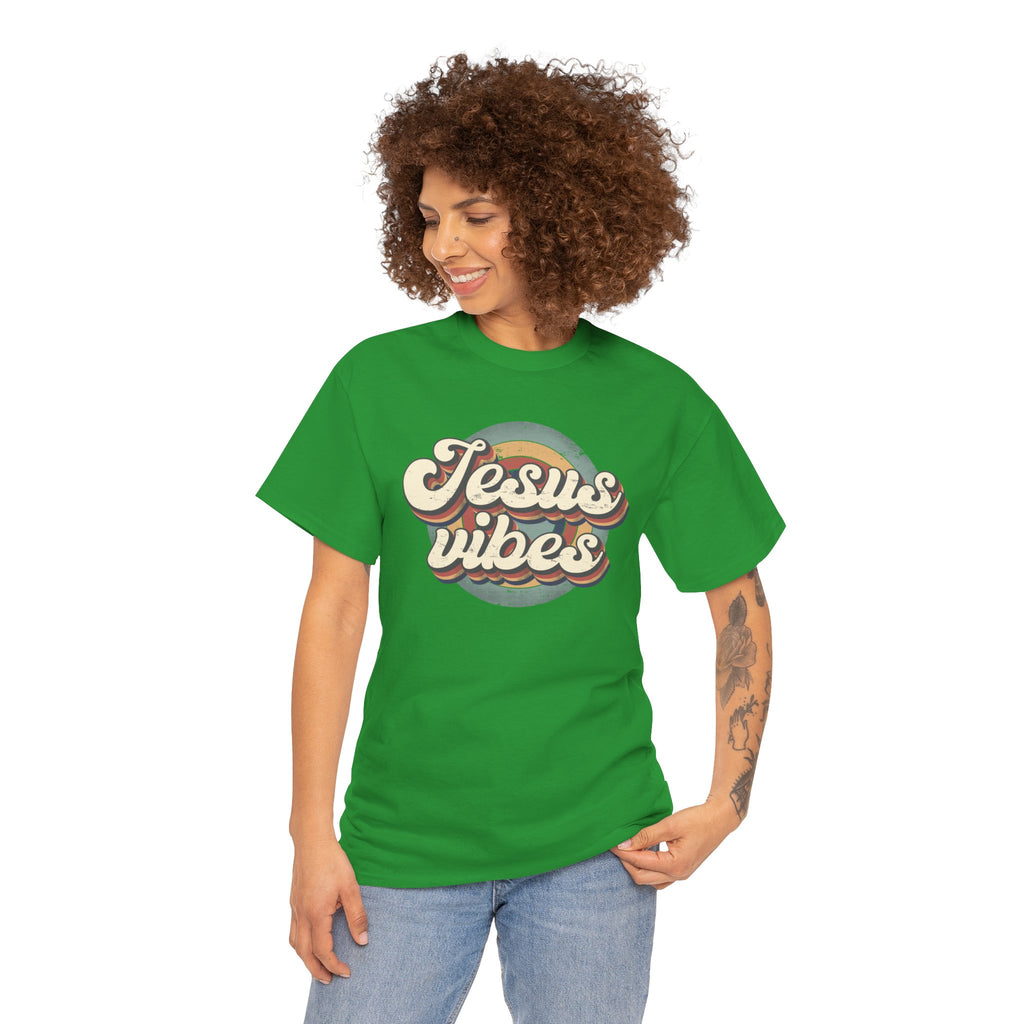 Jesus Vibes Front Only Unisex Heavy Cotton Tee