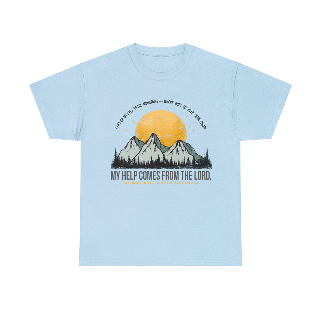 My Help Comes From The Lord Unisex Heavy Cotton Tee