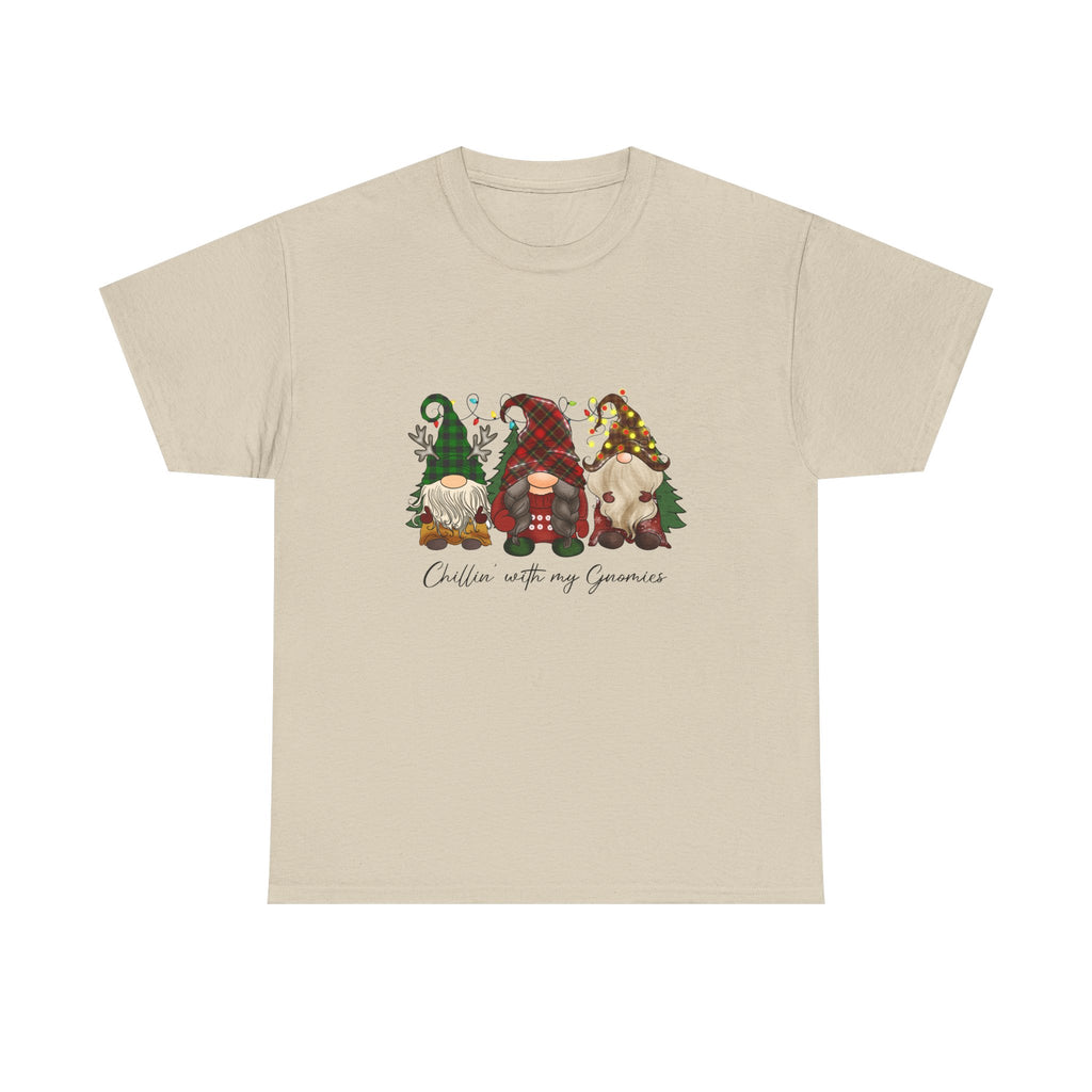 Chillin with my Gnomies Unisex Heavy Cotton Tee