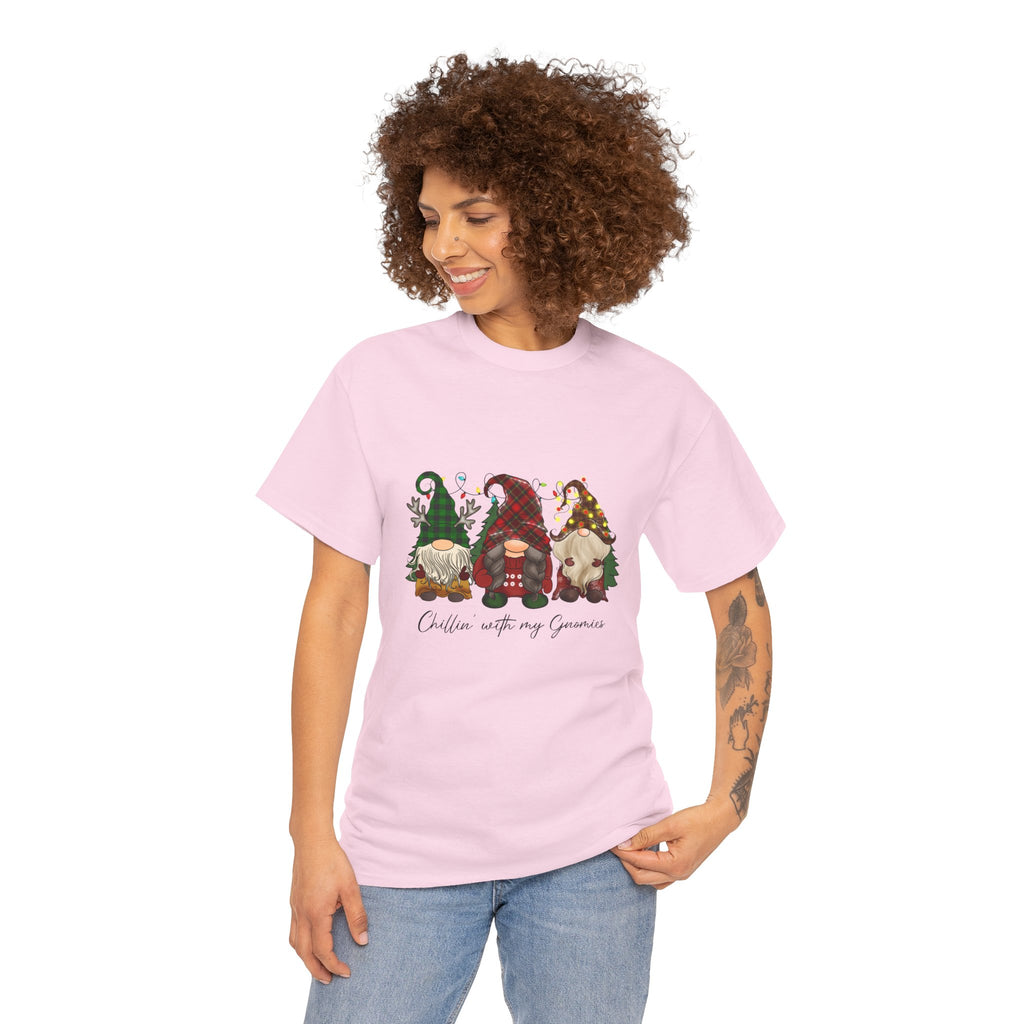 Chillin with my Gnomies Unisex Heavy Cotton Tee