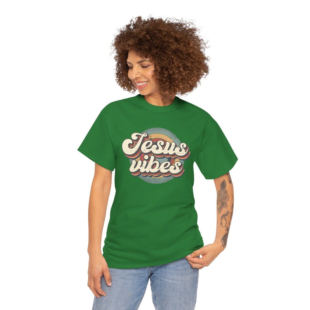 Jesus Vibes Front Only Unisex Heavy Cotton Tee