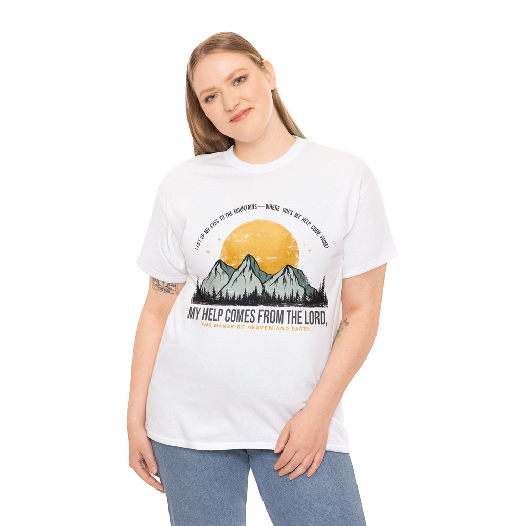 My Help Comes From The Lord Unisex Heavy Cotton Tee