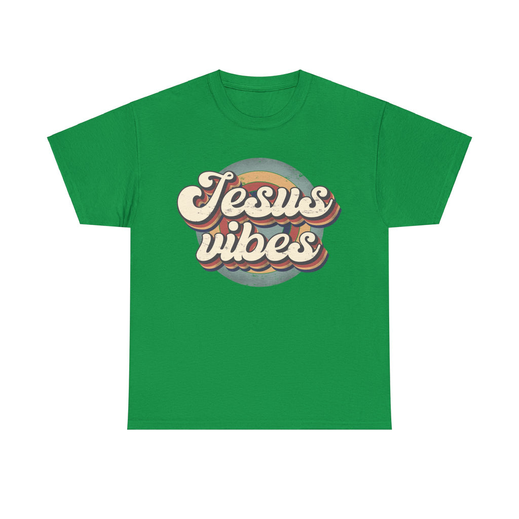 Jesus Vibes Front Only Unisex Heavy Cotton Tee