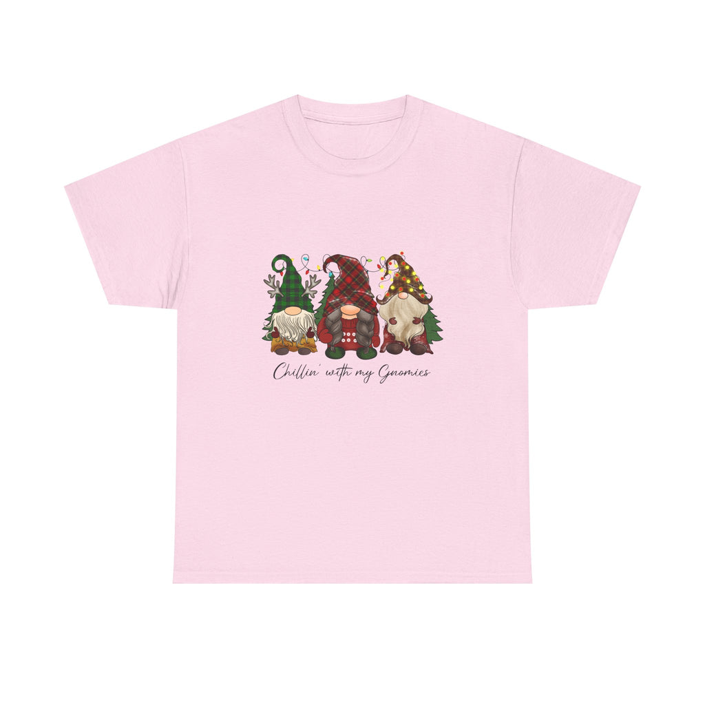 Chillin with my Gnomies Unisex Heavy Cotton Tee