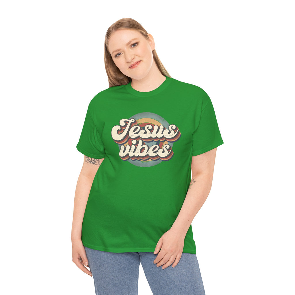 Jesus Vibes Front Only Unisex Heavy Cotton Tee