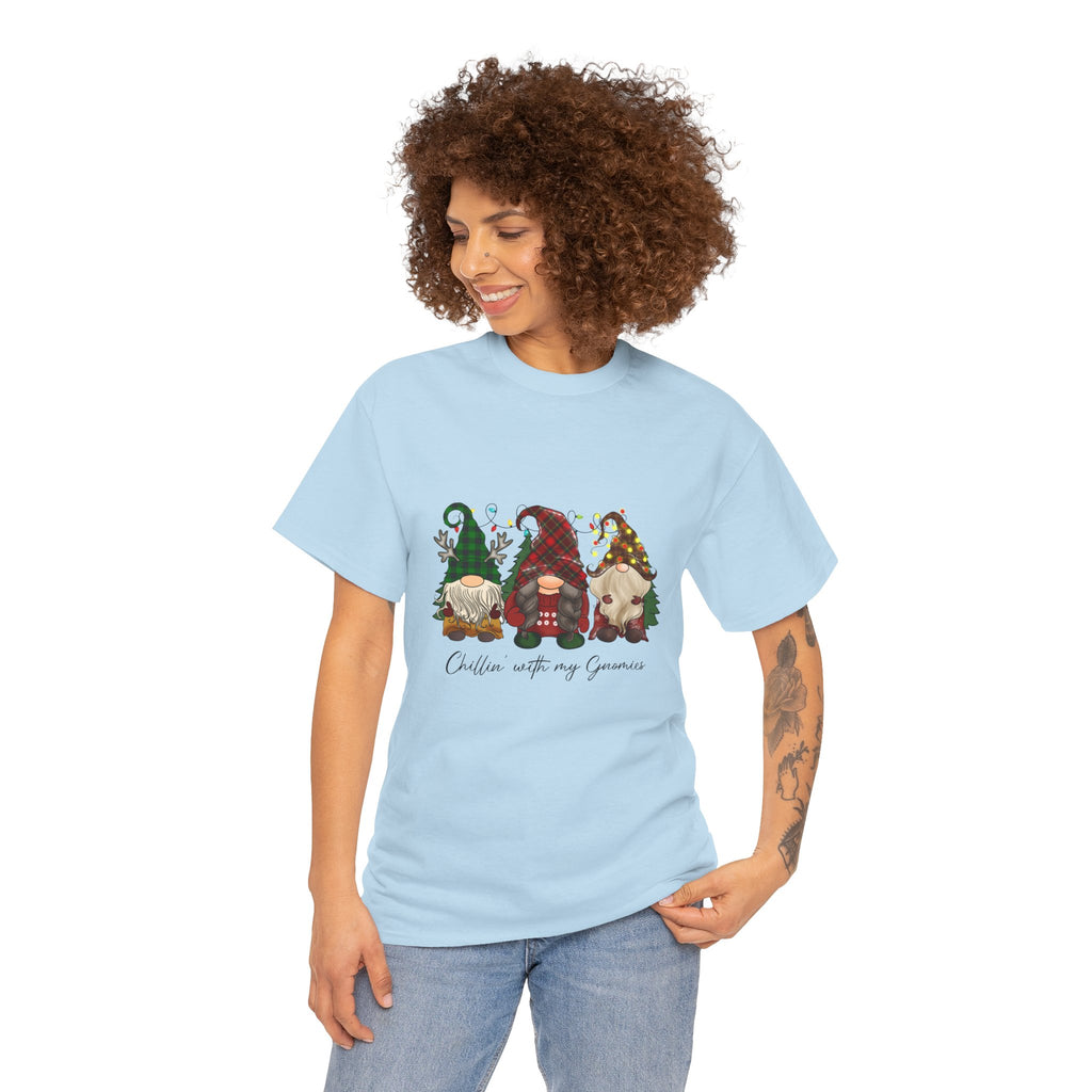Chillin with my Gnomies Unisex Heavy Cotton Tee