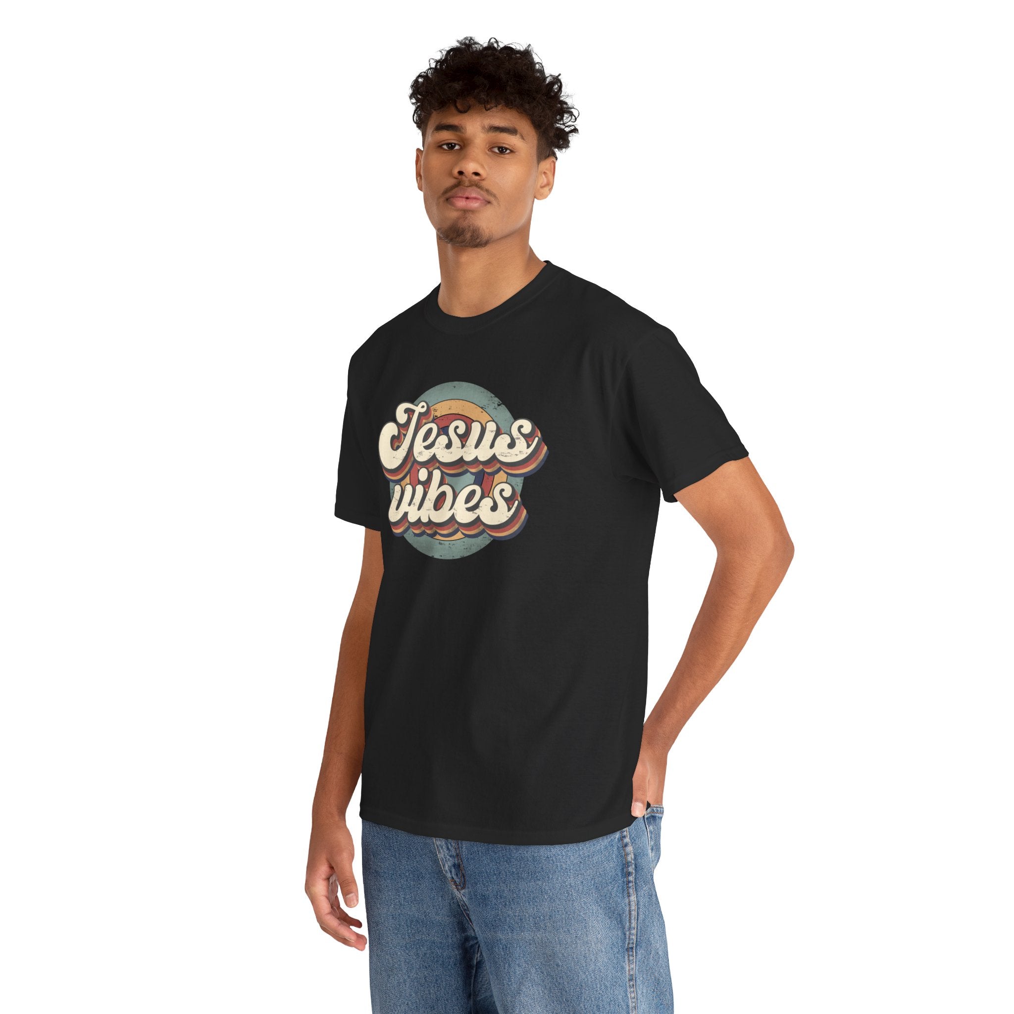 Jesus Vibes Front Only Unisex Heavy Cotton Tee