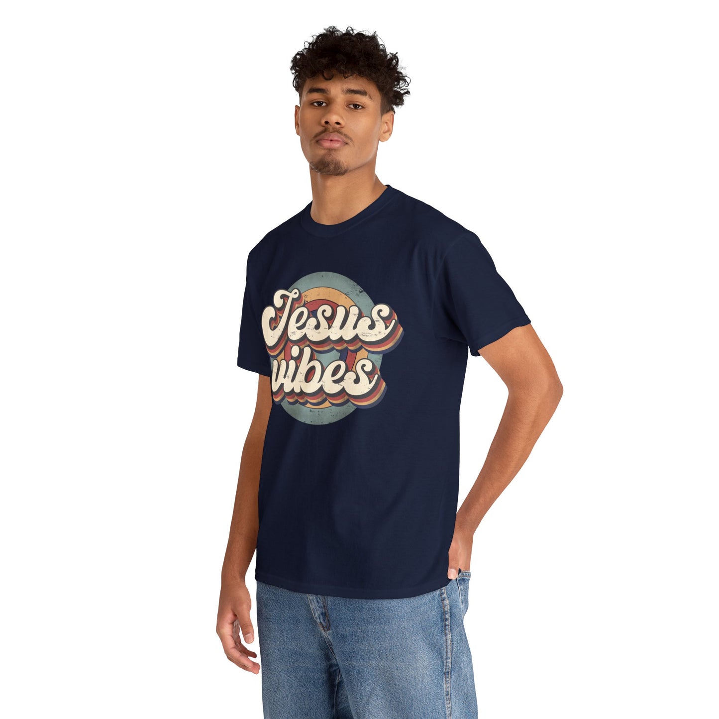 Jesus Vibes Front Only Unisex Heavy Cotton Tee