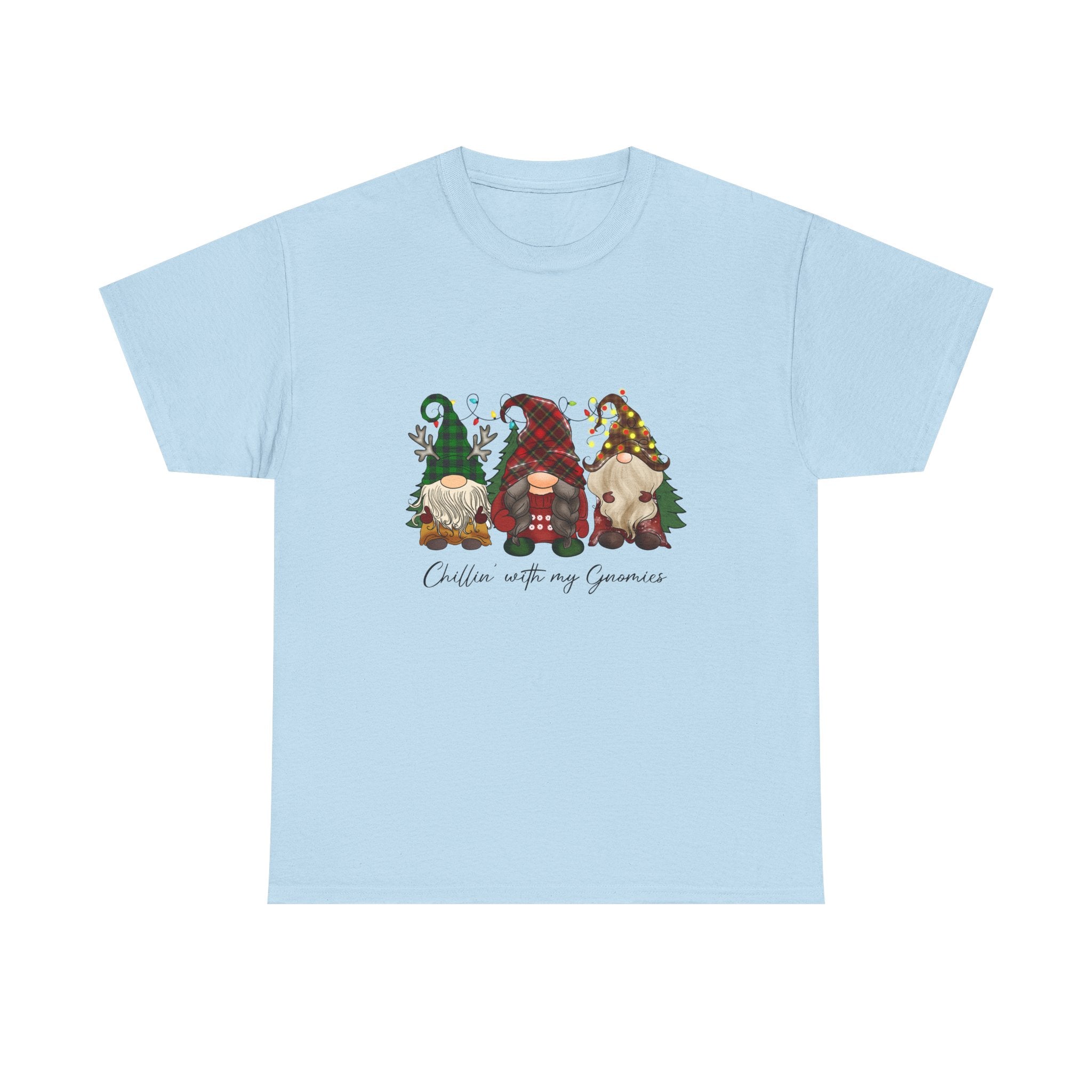 Chillin with my Gnomies Unisex Heavy Cotton Tee