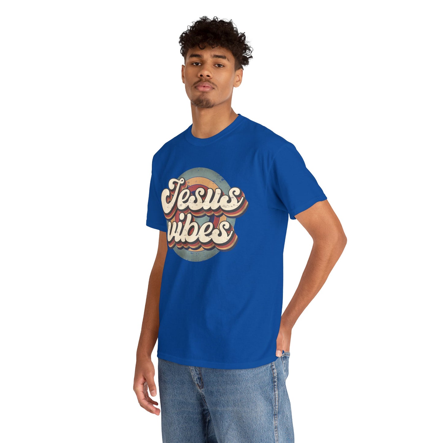 Jesus Vibes Front Only Unisex Heavy Cotton Tee