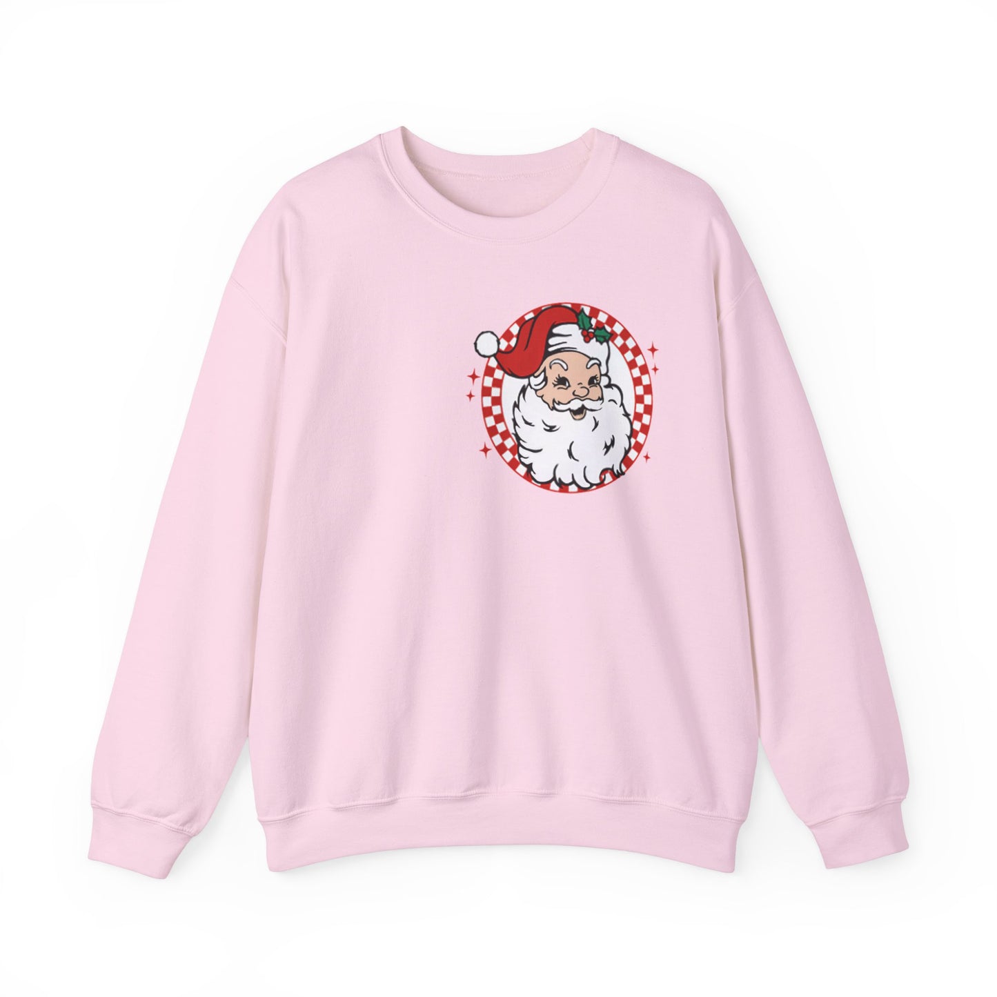 Checkered Santa Merry Christmas Sweatshirt