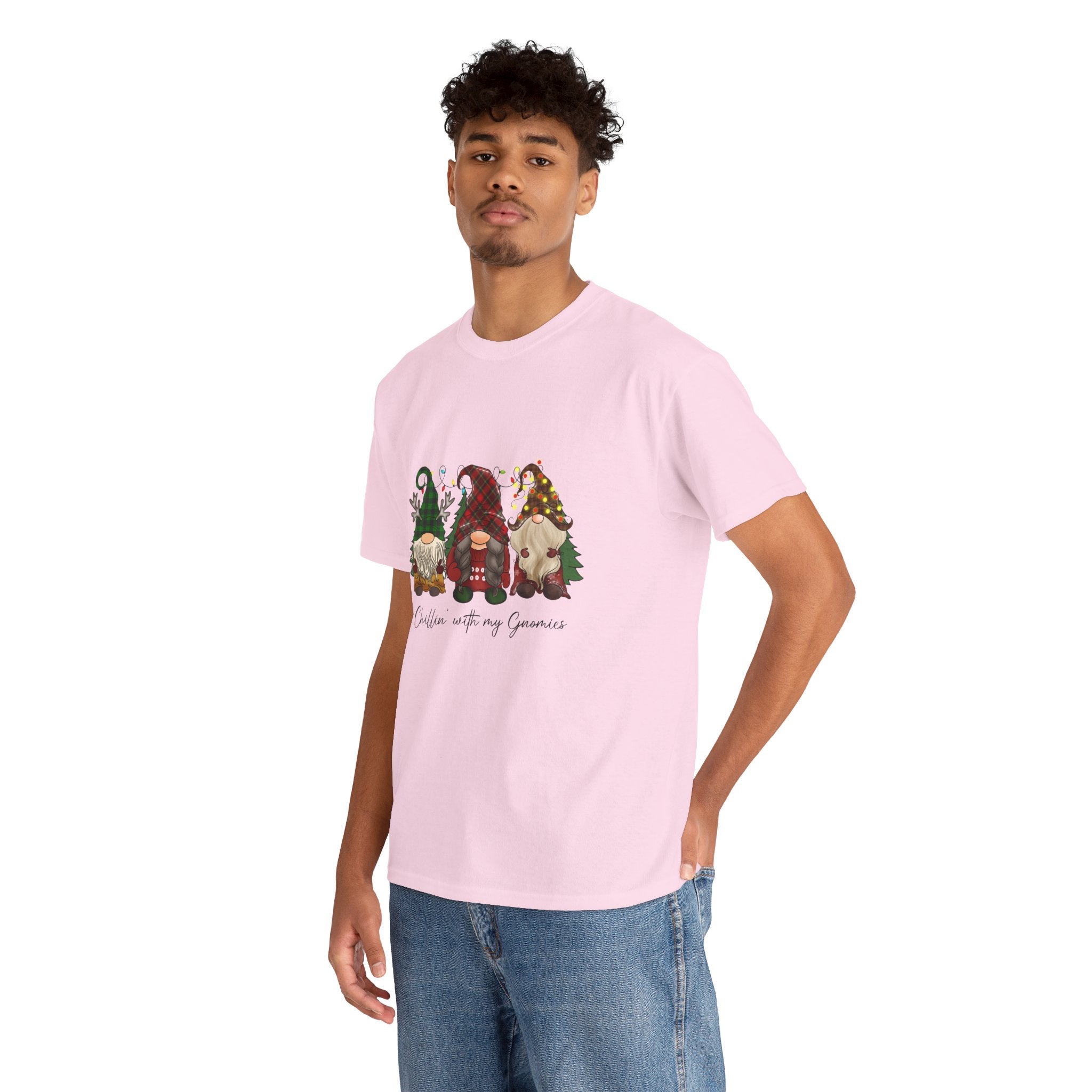 Chillin with my Gnomies Unisex Heavy Cotton Tee