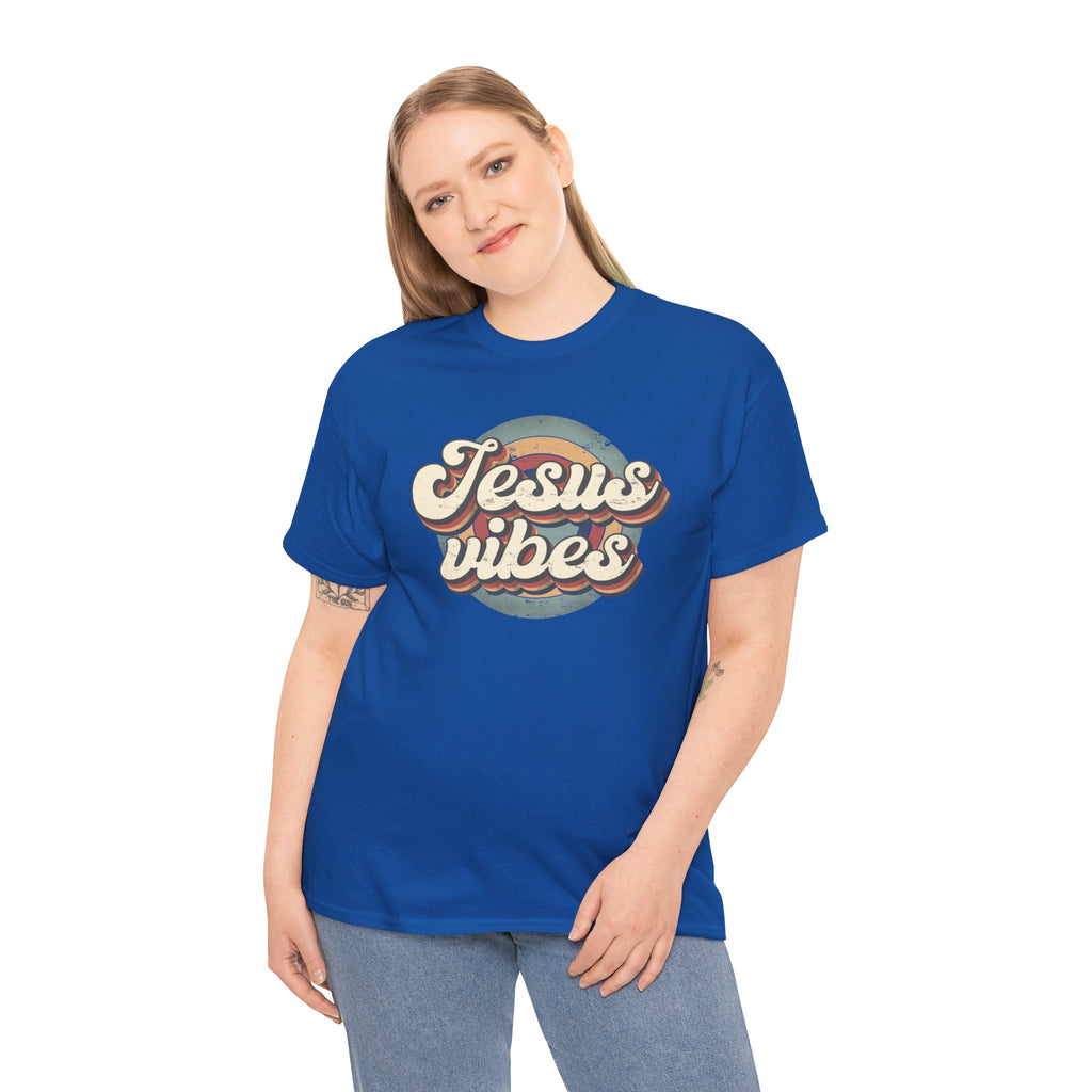 Jesus Vibes Front Only Unisex Heavy Cotton Tee