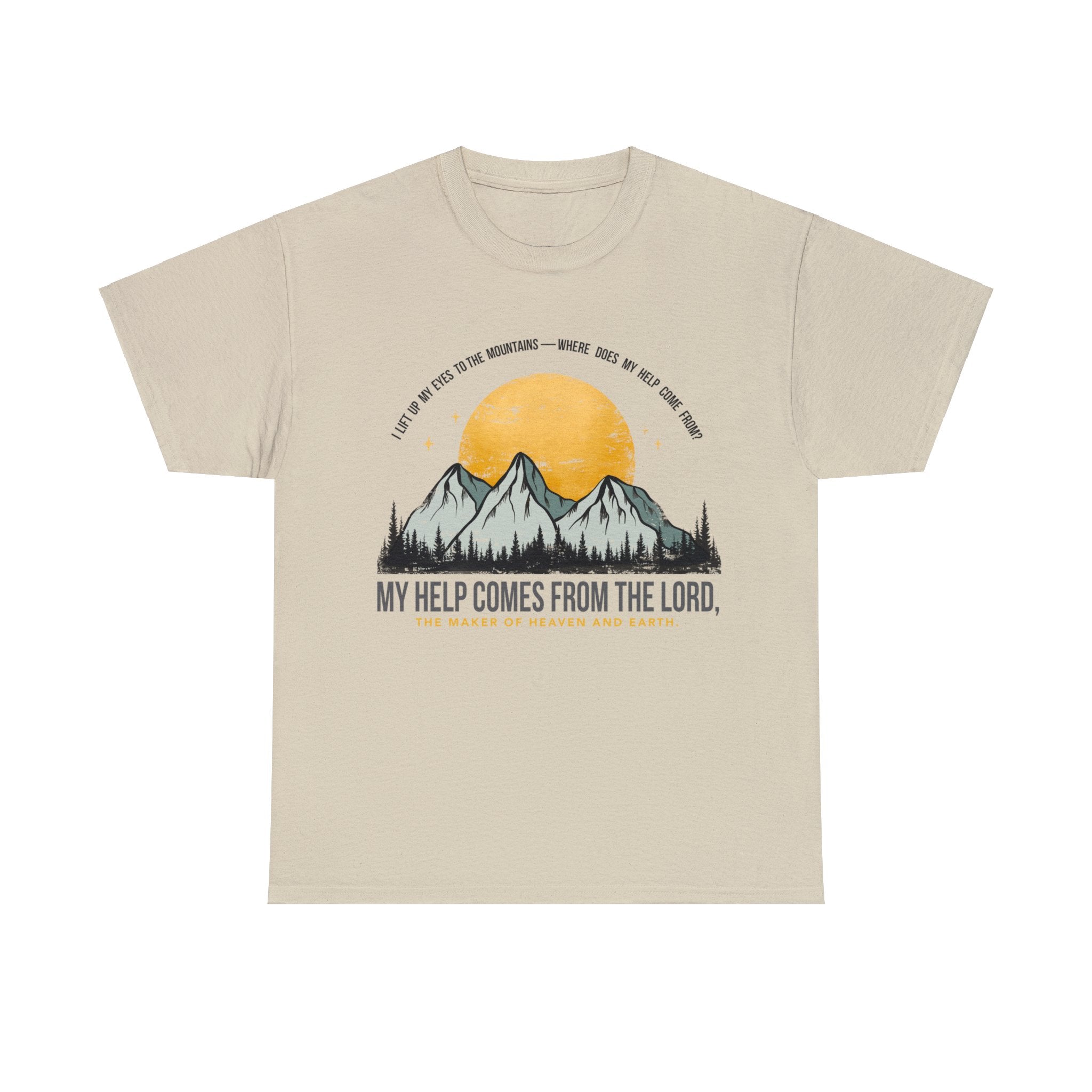 My Help Comes From The Lord Unisex Heavy Cotton Tee