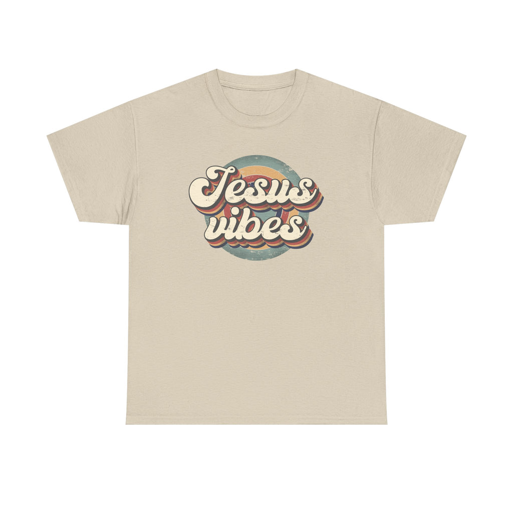 Jesus Vibes Front Only Unisex Heavy Cotton Tee
