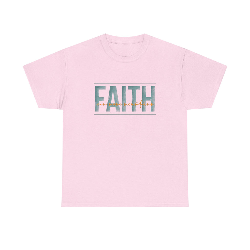 Faith Can Move Mountains Unisex Heavy Cotton Tee