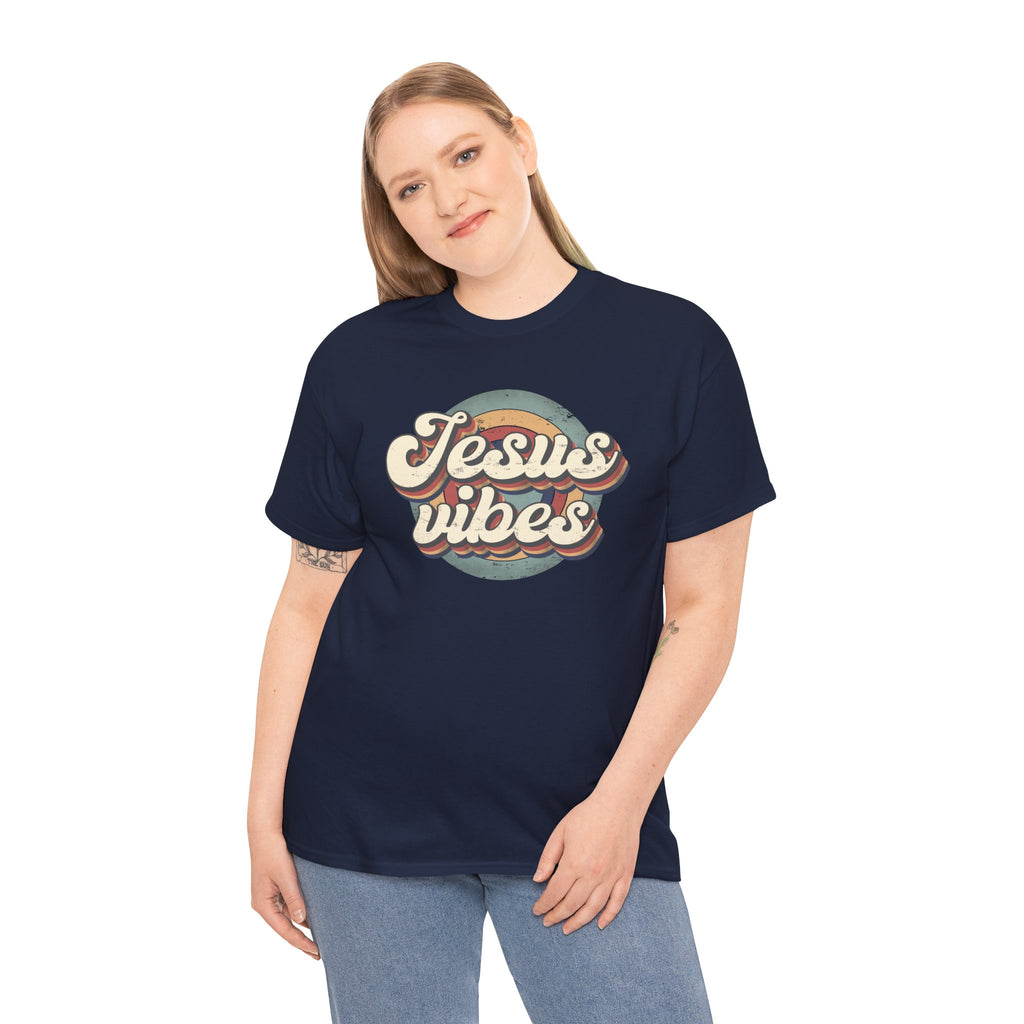 Jesus Vibes Front Only Unisex Heavy Cotton Tee