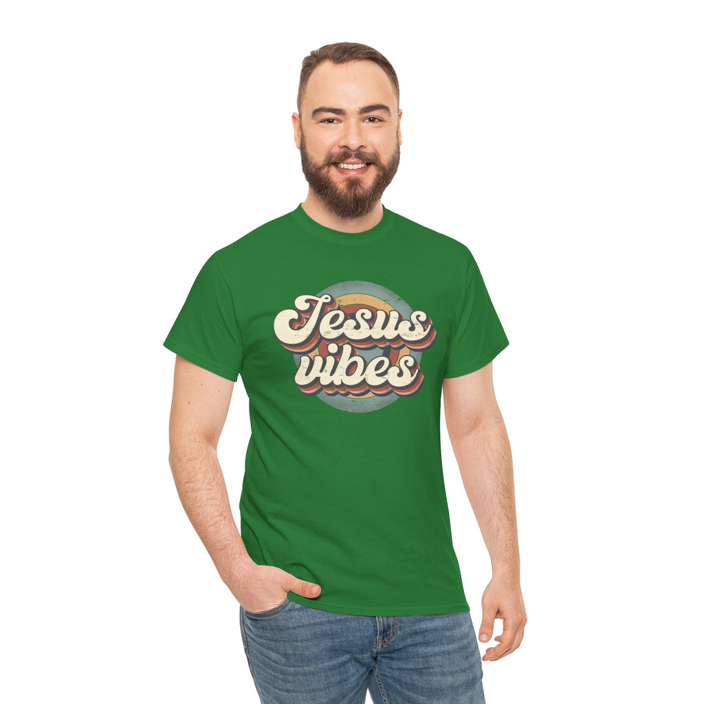 Jesus Vibes Front Only Unisex Heavy Cotton Tee