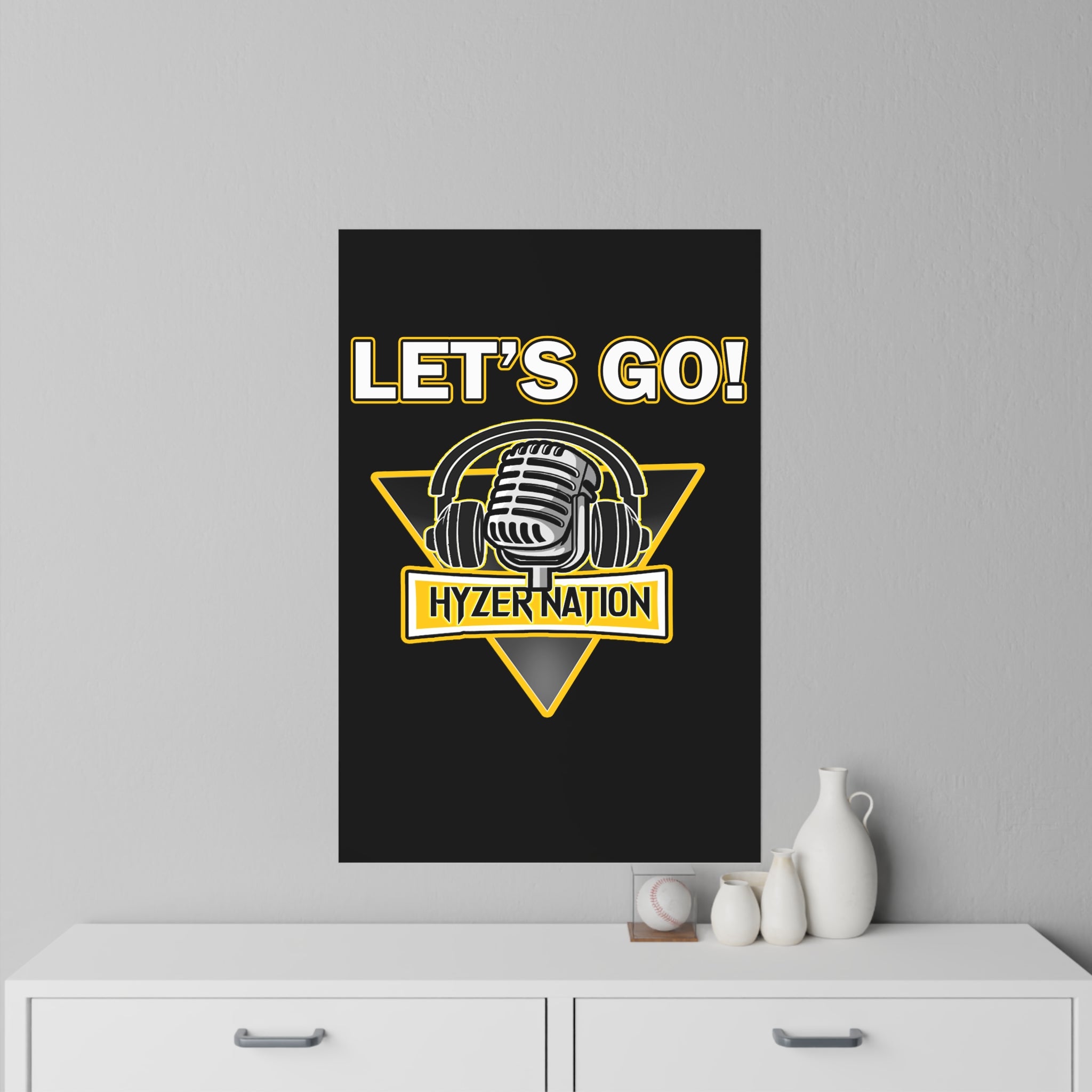 Let's Go Hyzer Nation Wall Decal