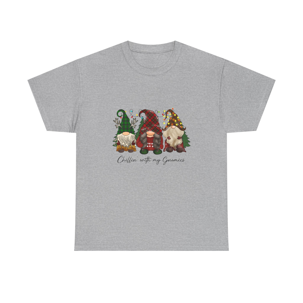 Chillin with my Gnomies Unisex Heavy Cotton Tee