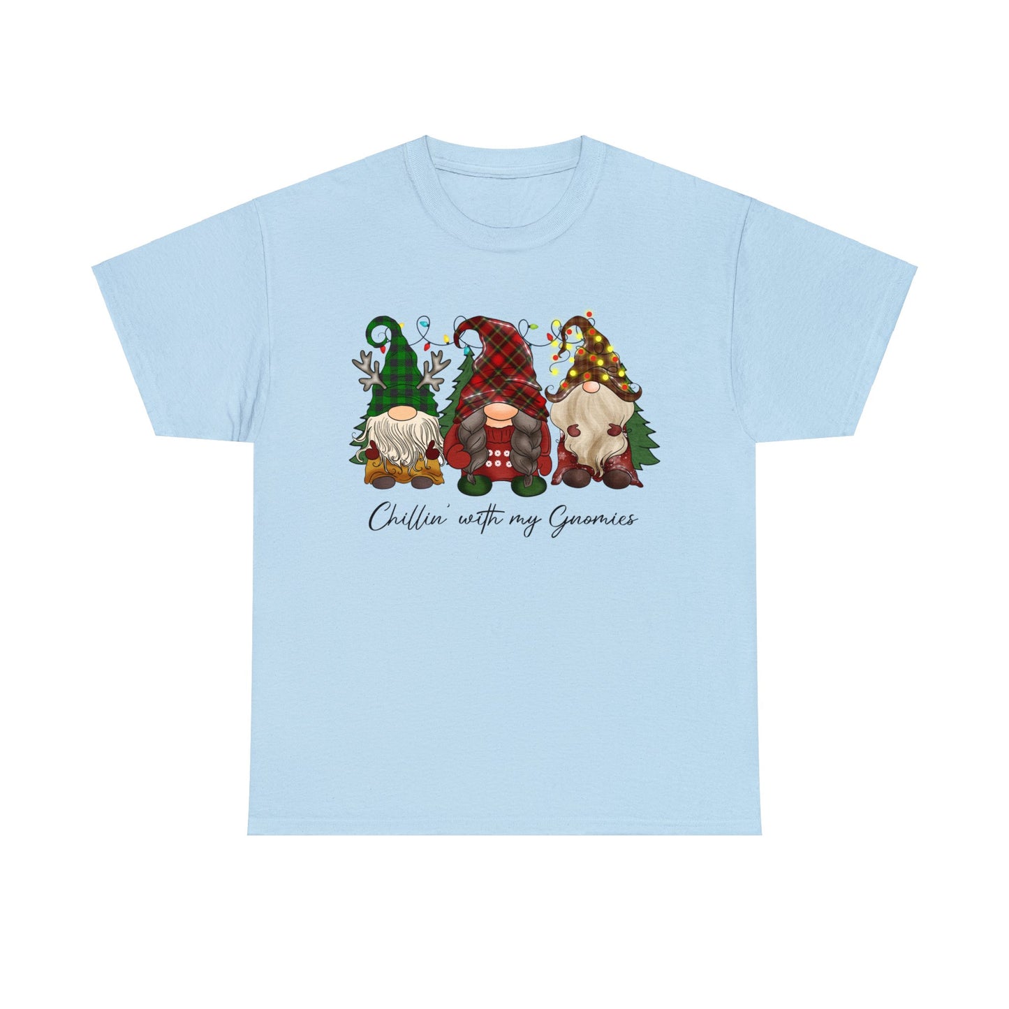 Chillin with my Gnomies Unisex Heavy Cotton Tee